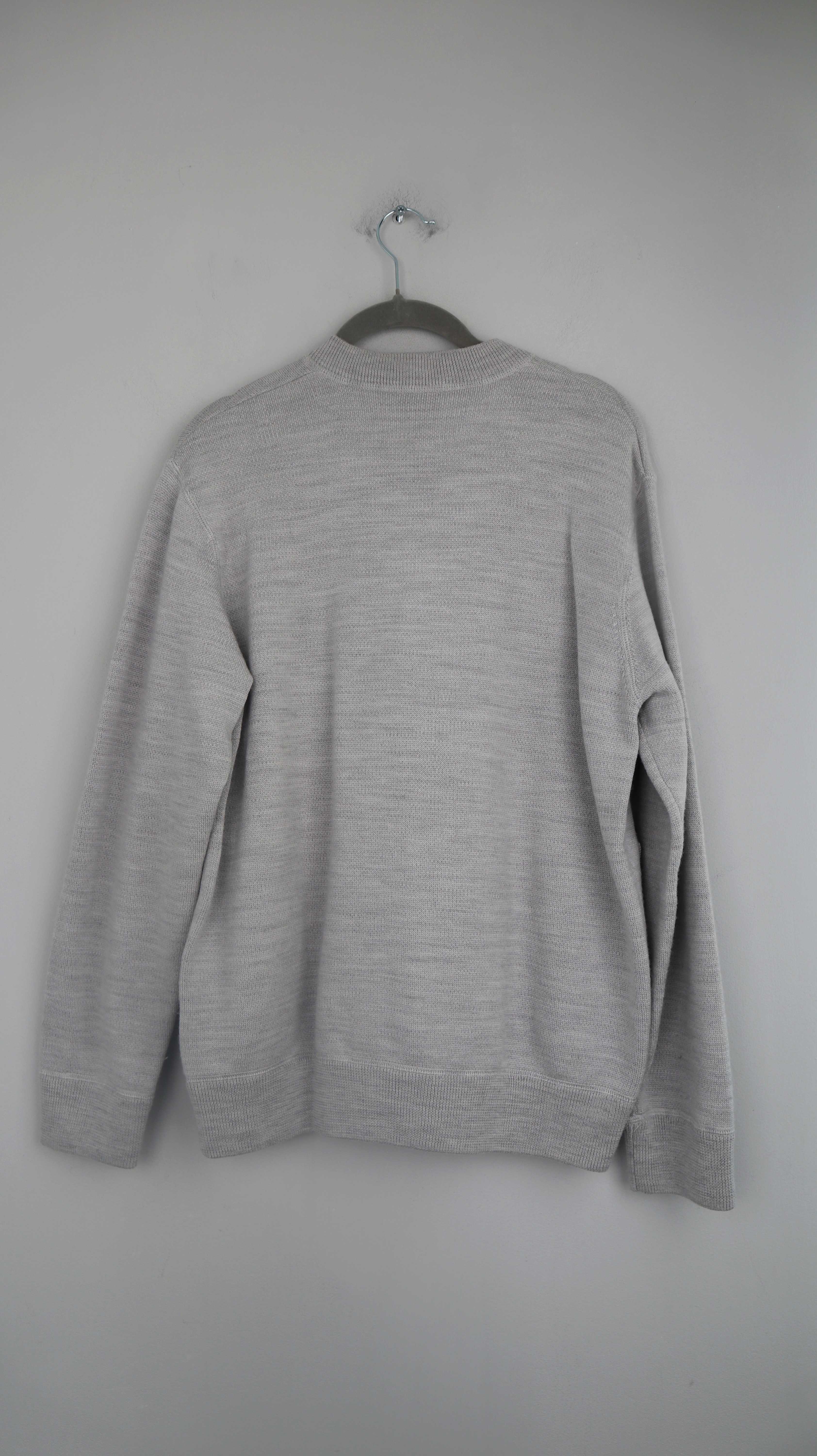 COS Zipper Grau Strickjacke S Wolle Hellgrau Cardigan