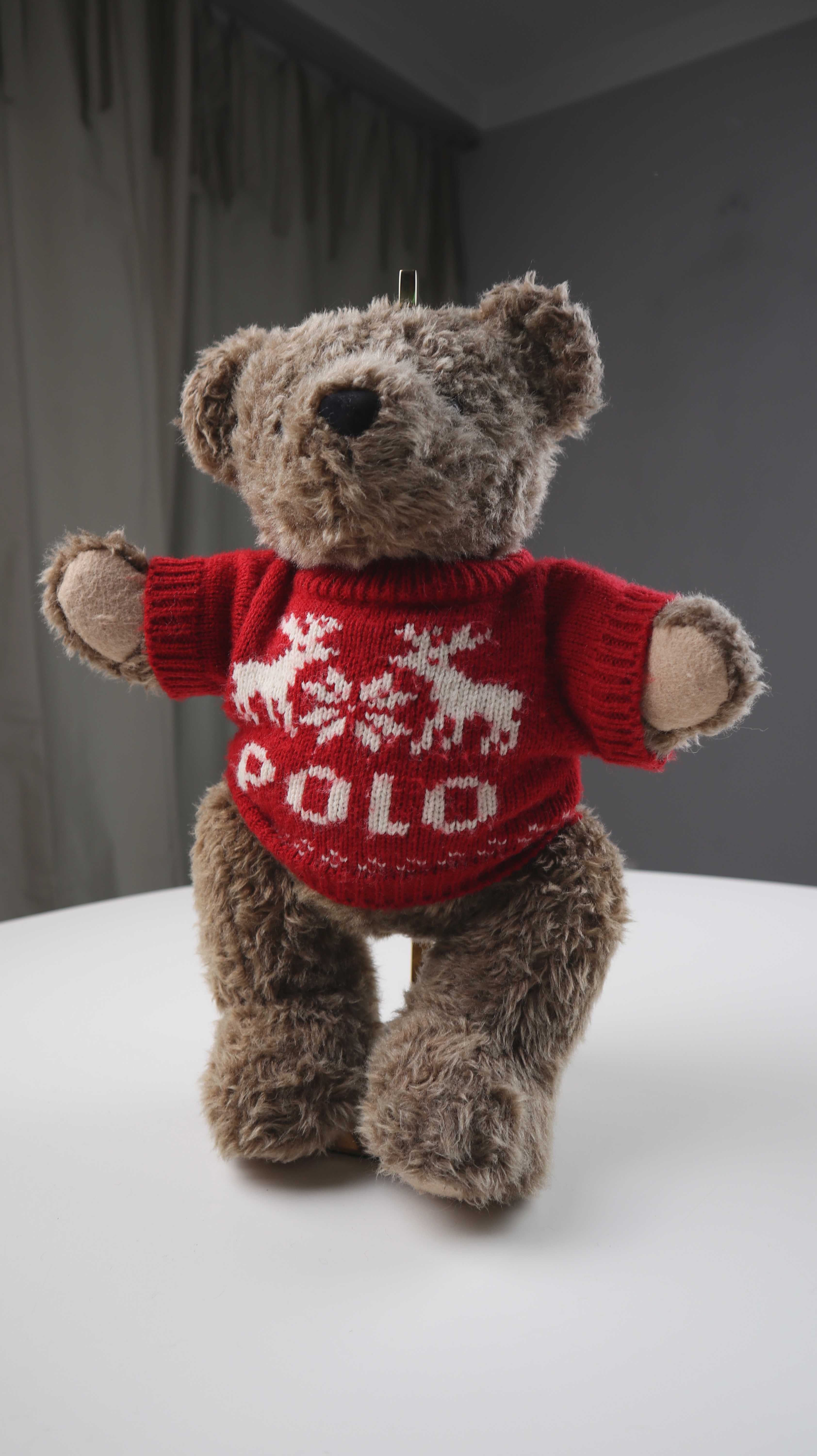 Polo Ralph Lauren 16 Zoll Bär 1998 Teddybär Plüschtier Pullover braun