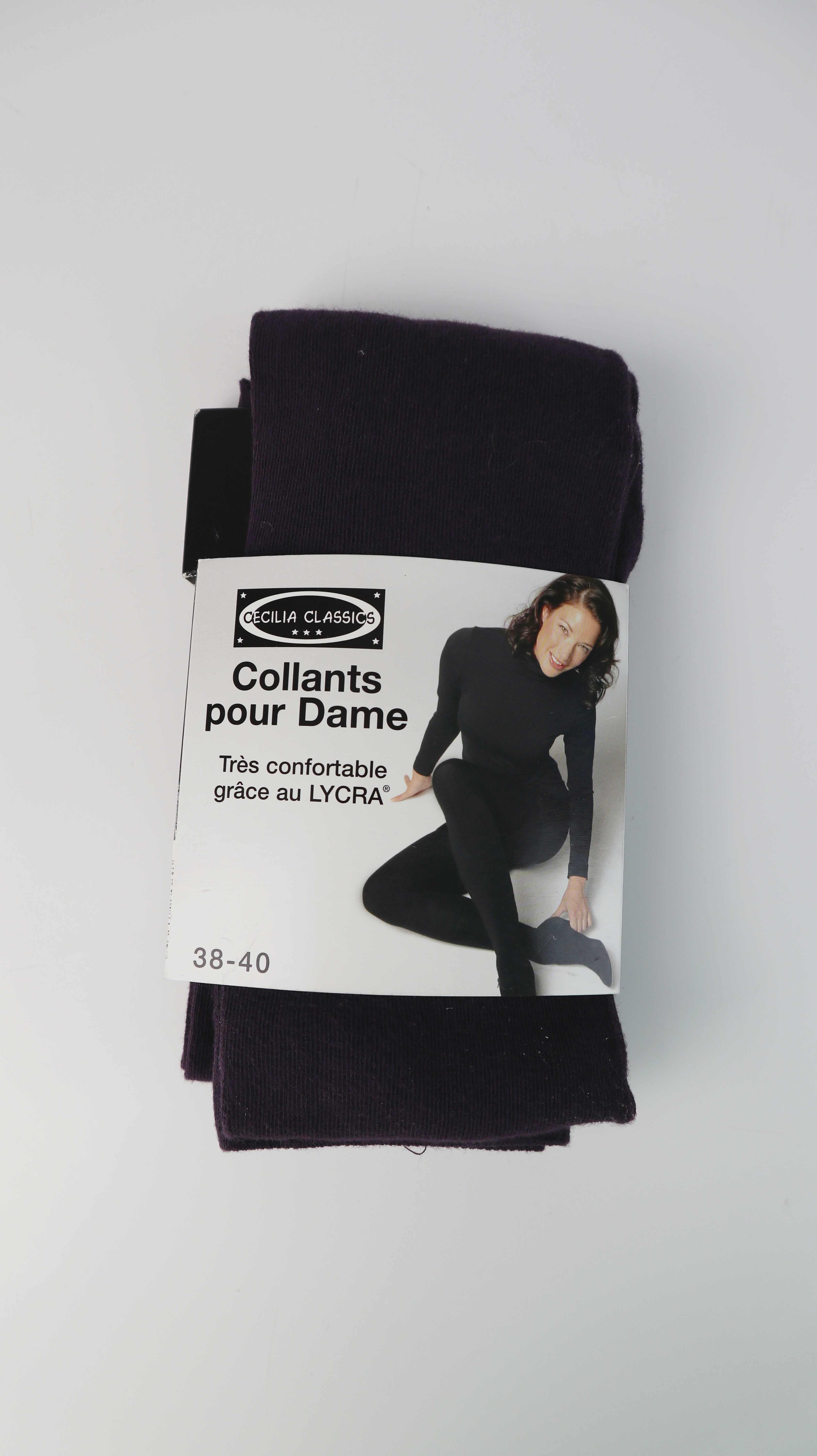 Strumpfhose neu Lila 38 40 Flieder dunkellila