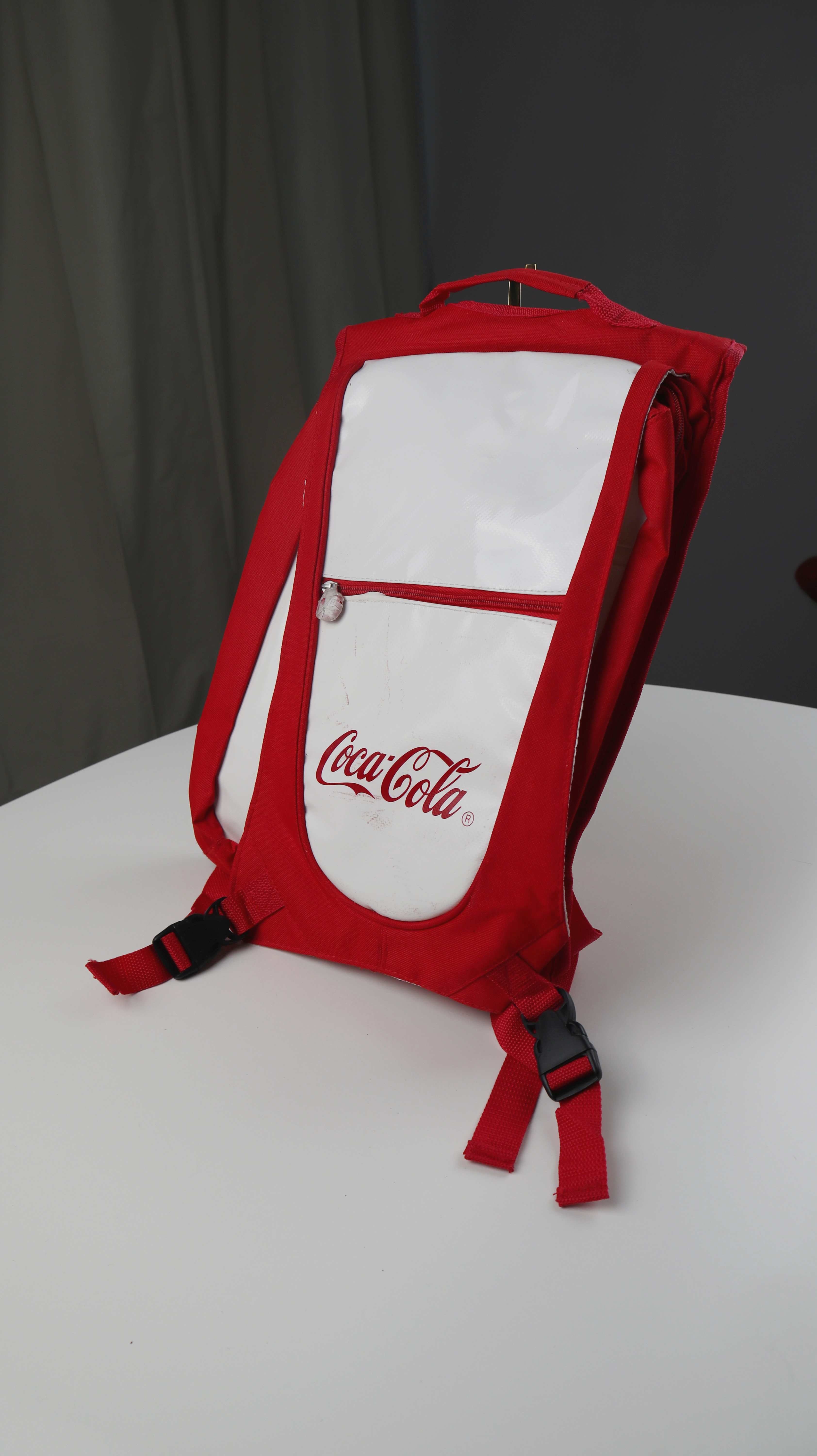 Coca Cola Rucksack rot weiß Werberuck
