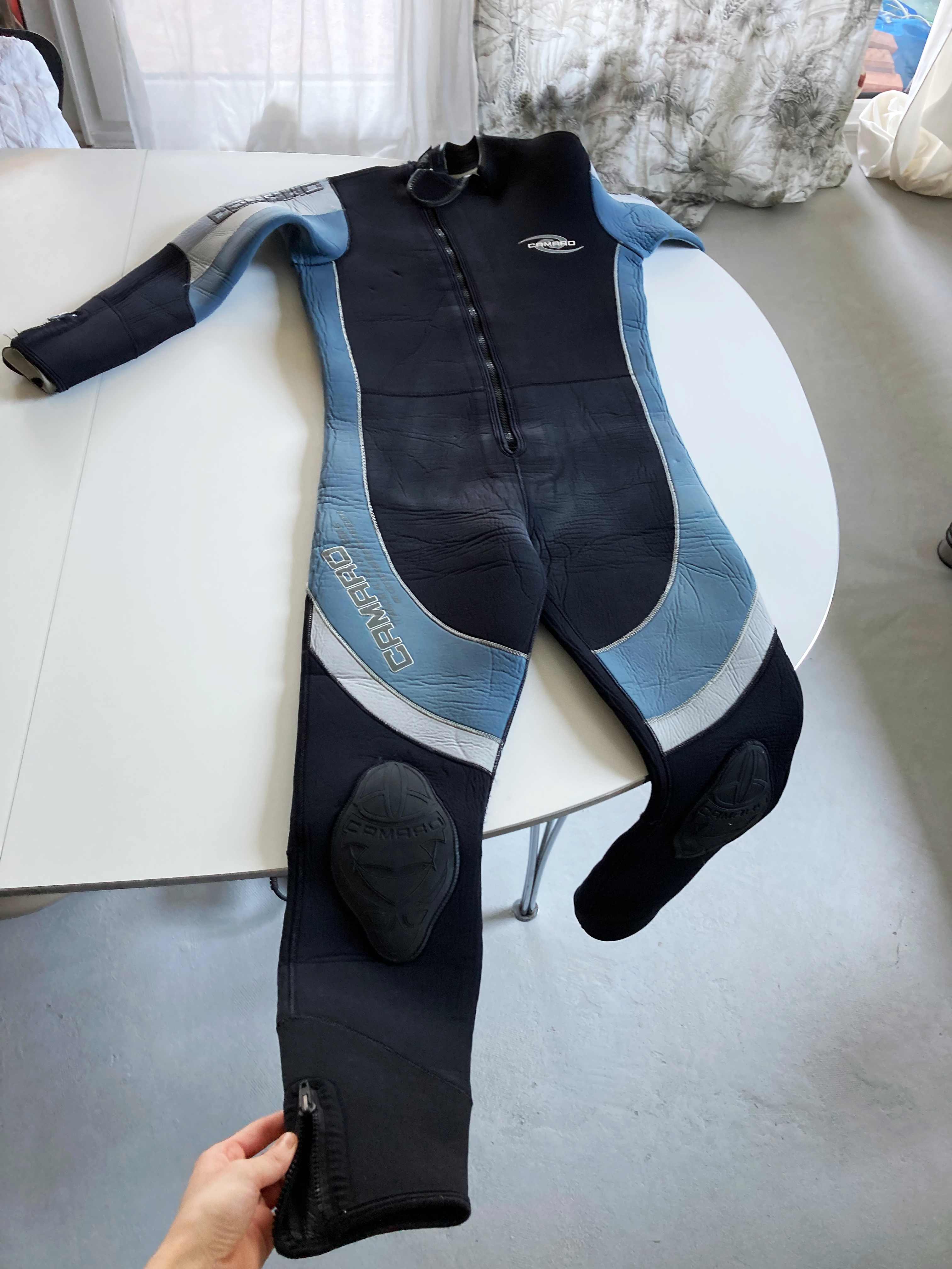 Neoprenanzug 38 M 40 L Schwarz Blau Tauchanzug Ganzkörperanzug Kitesurfanzug