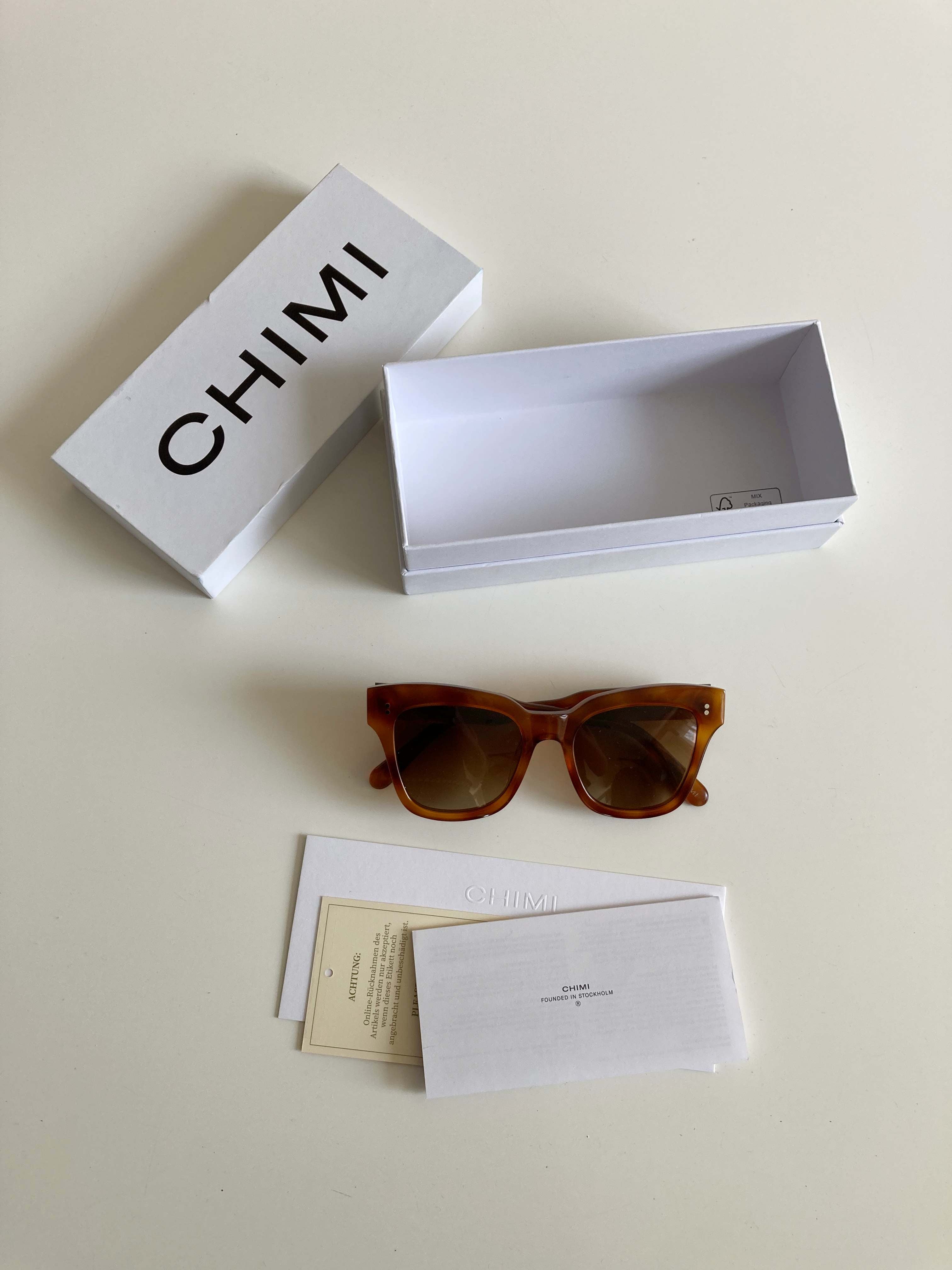 Chimi Sonnenbrille Brille neu braun Havana Cat eye