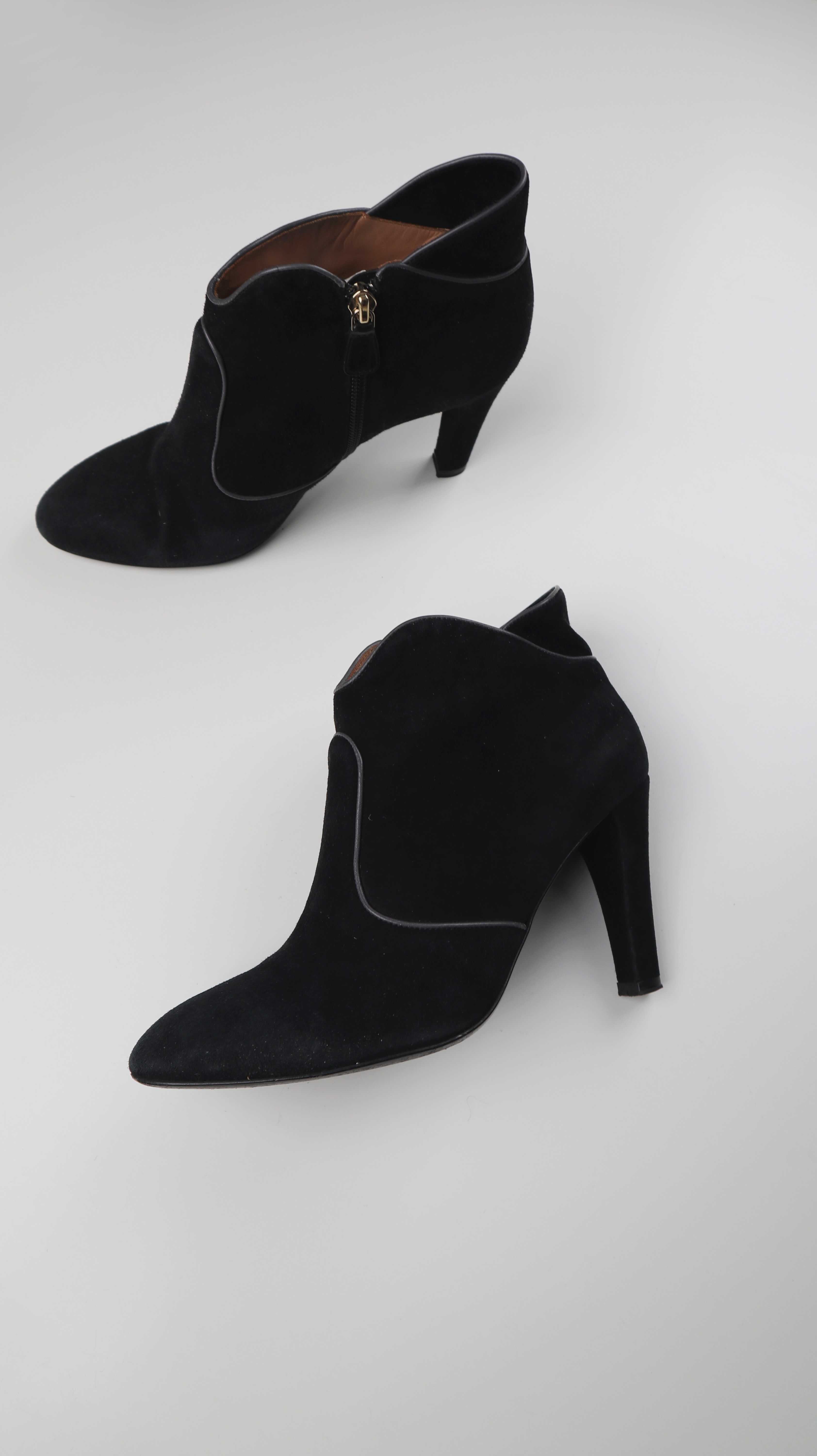 Fratelli Rossetti 38 Stiefel Steifeletten schwarz Wildleder Boots