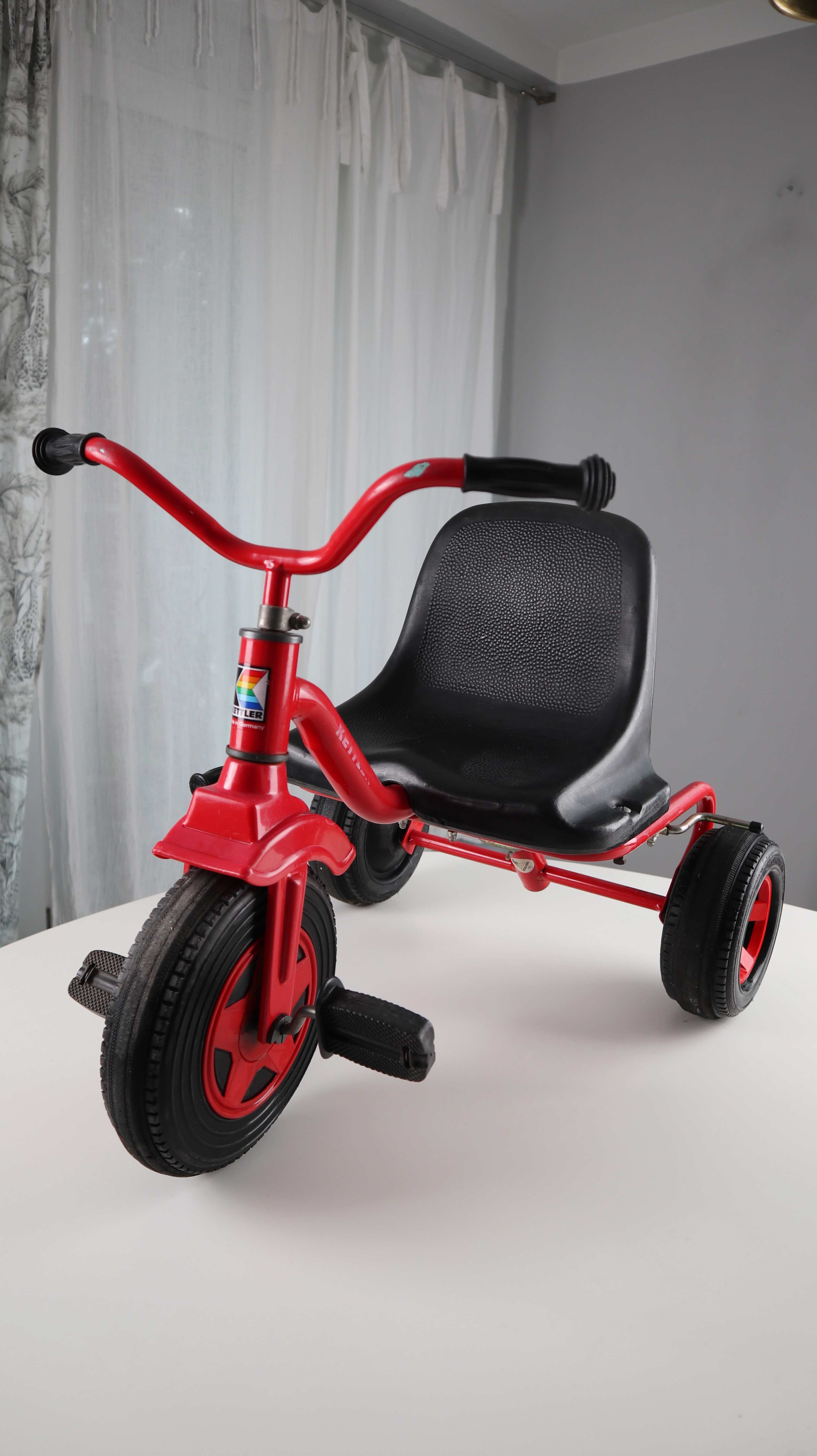 Kettler Dreirad Retro Vintage Fahrrad Kinderdreirad Kinderfahrrad Stützrad rot