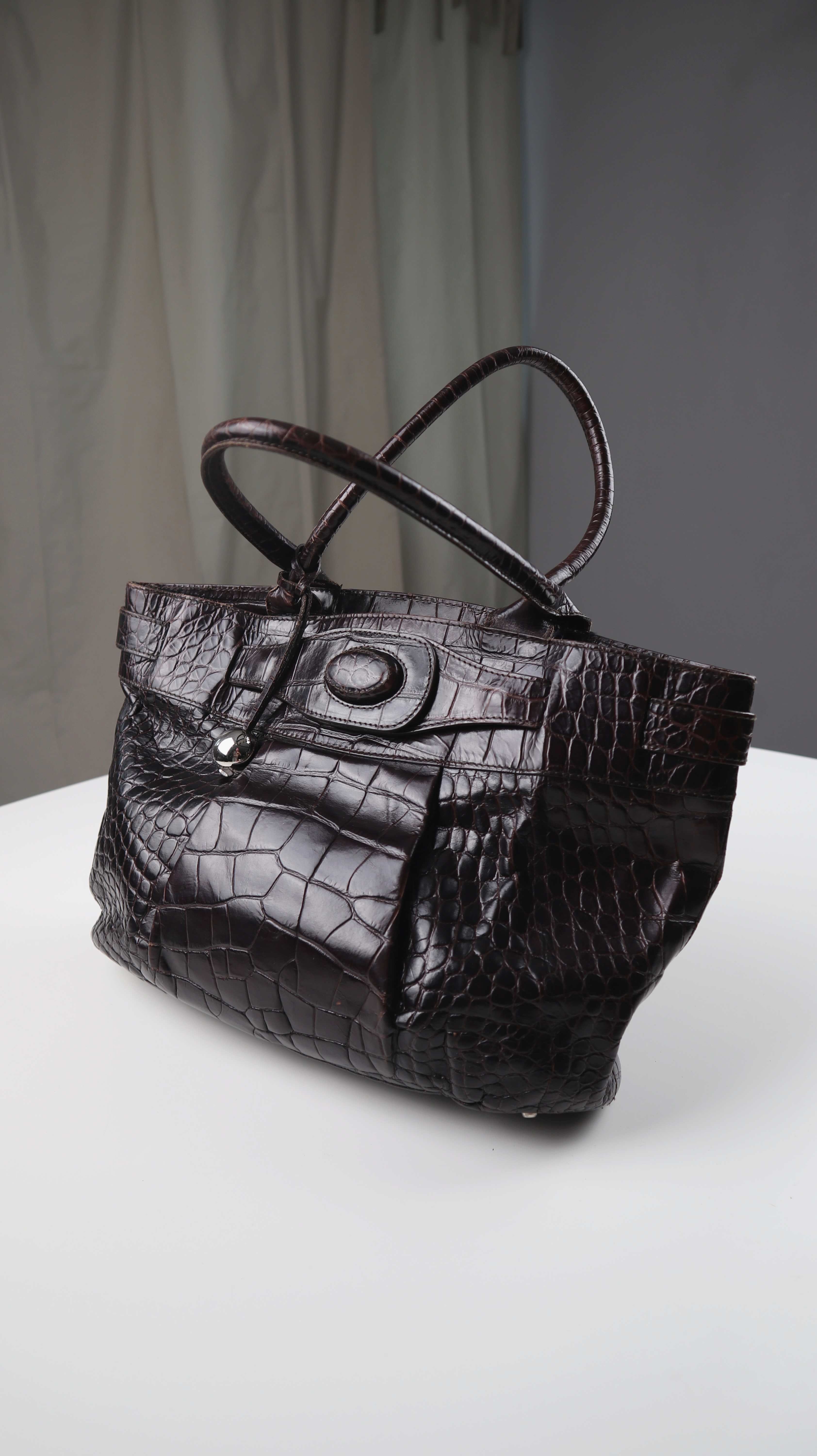 Furla Tasche Handtasche braun Ledertasche Shopper Schultertasche