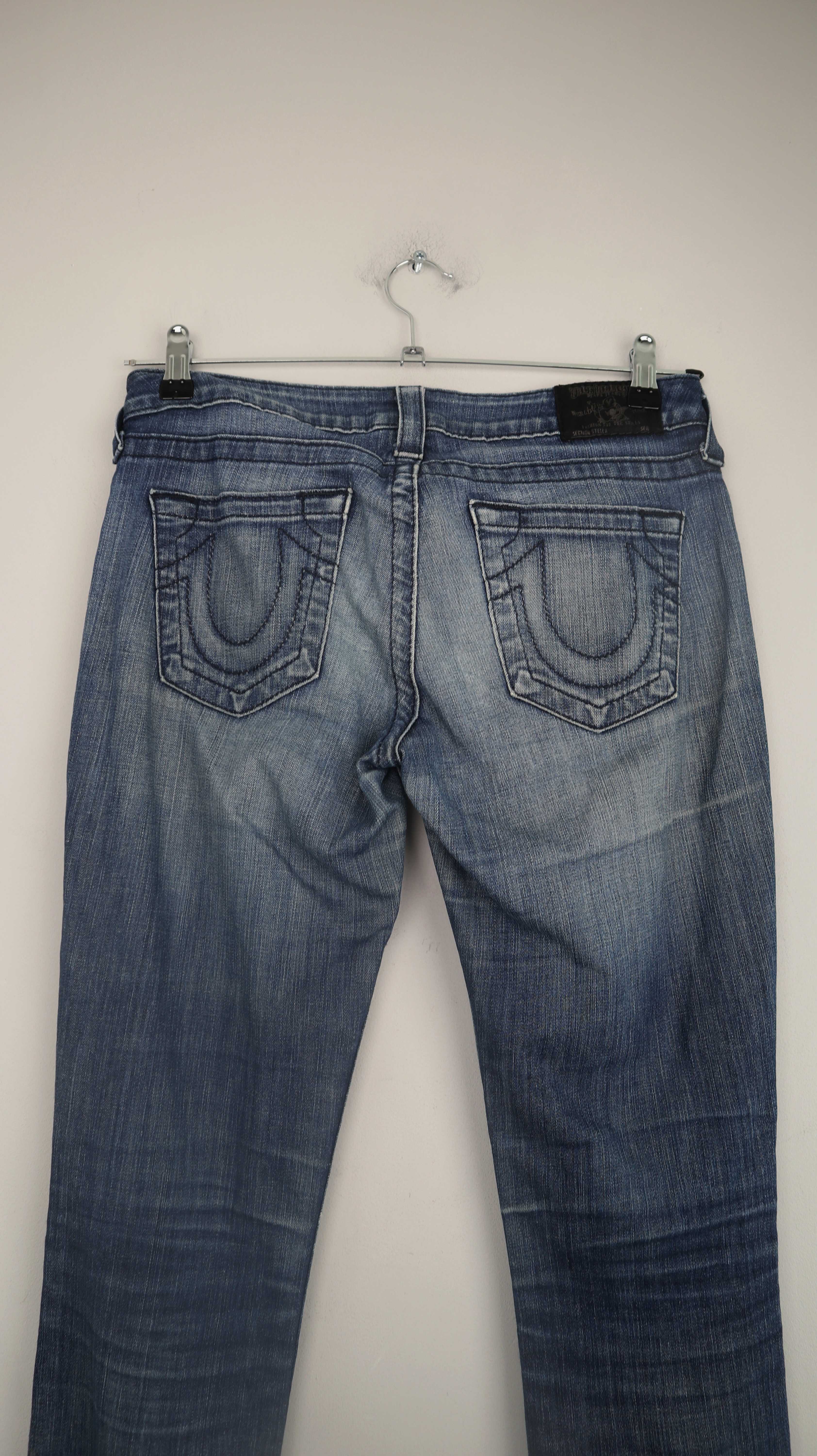 True Religion Jeans Hose Used 28 38 M blau denim washed