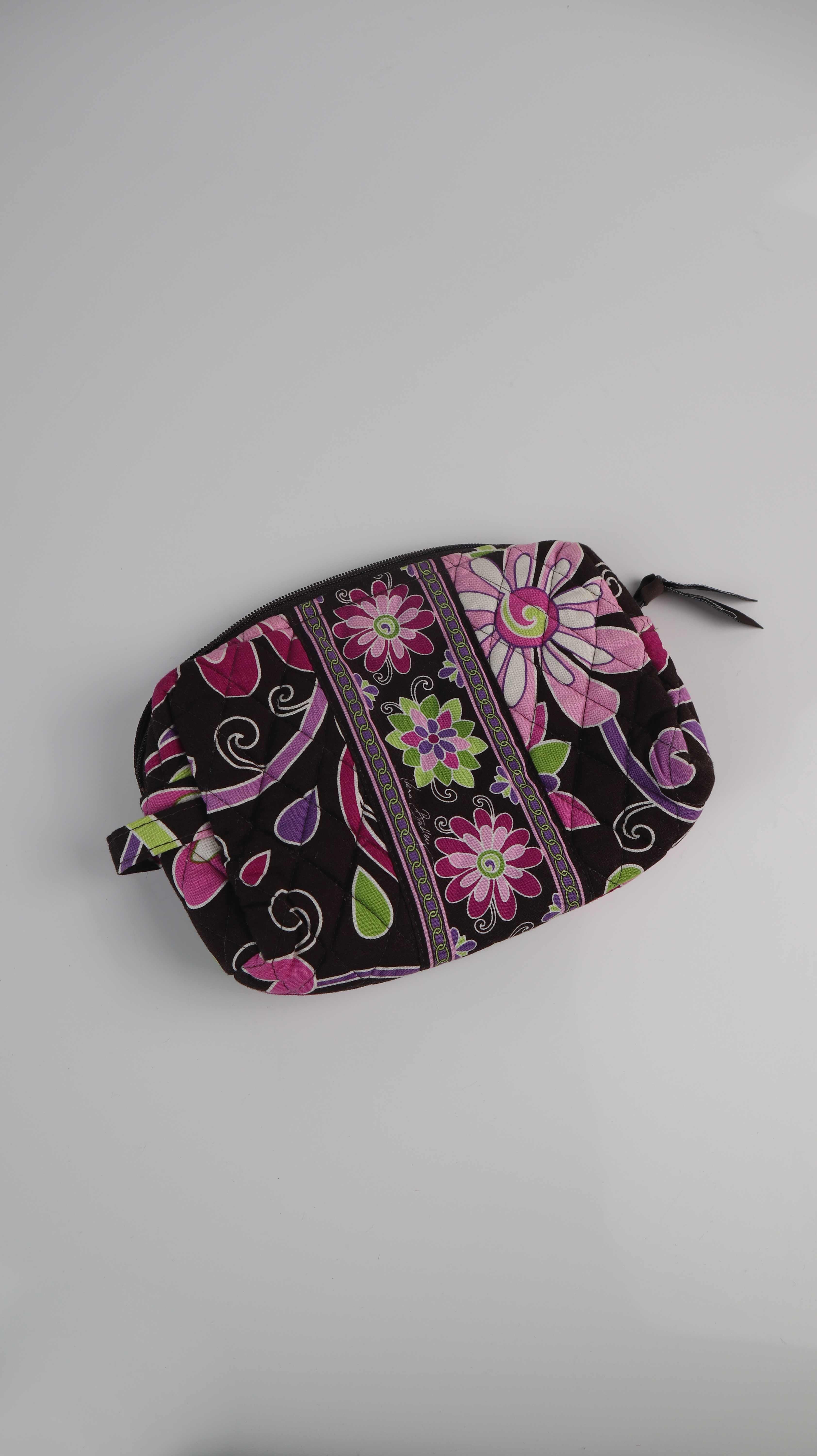 Vera Bradley Etui Kosmetiktasche braun rosa 90s Y2K Täschchen