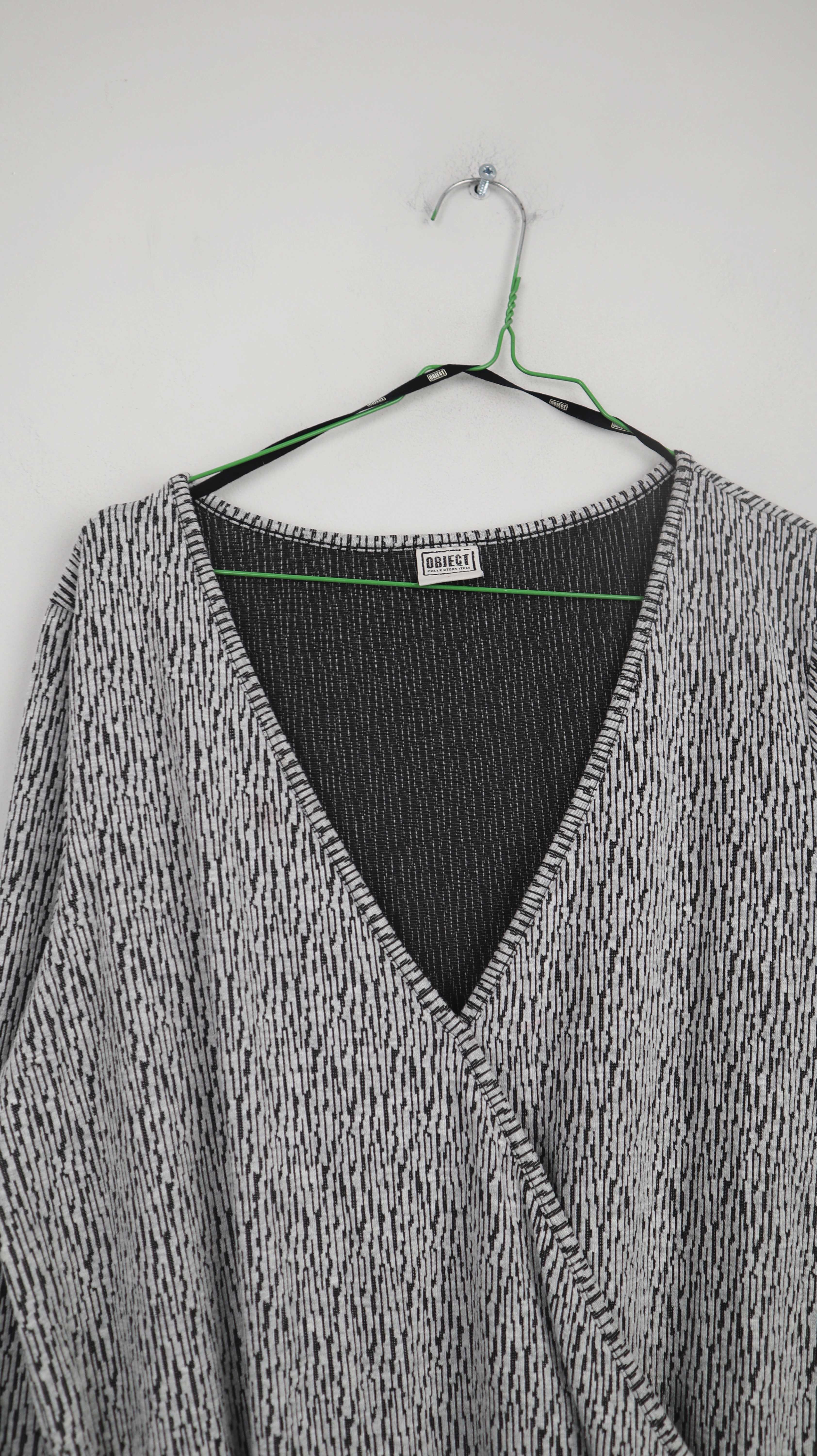 Object Oberall Einteiler Ganzkörperanzug Grau Schwarz 40 L