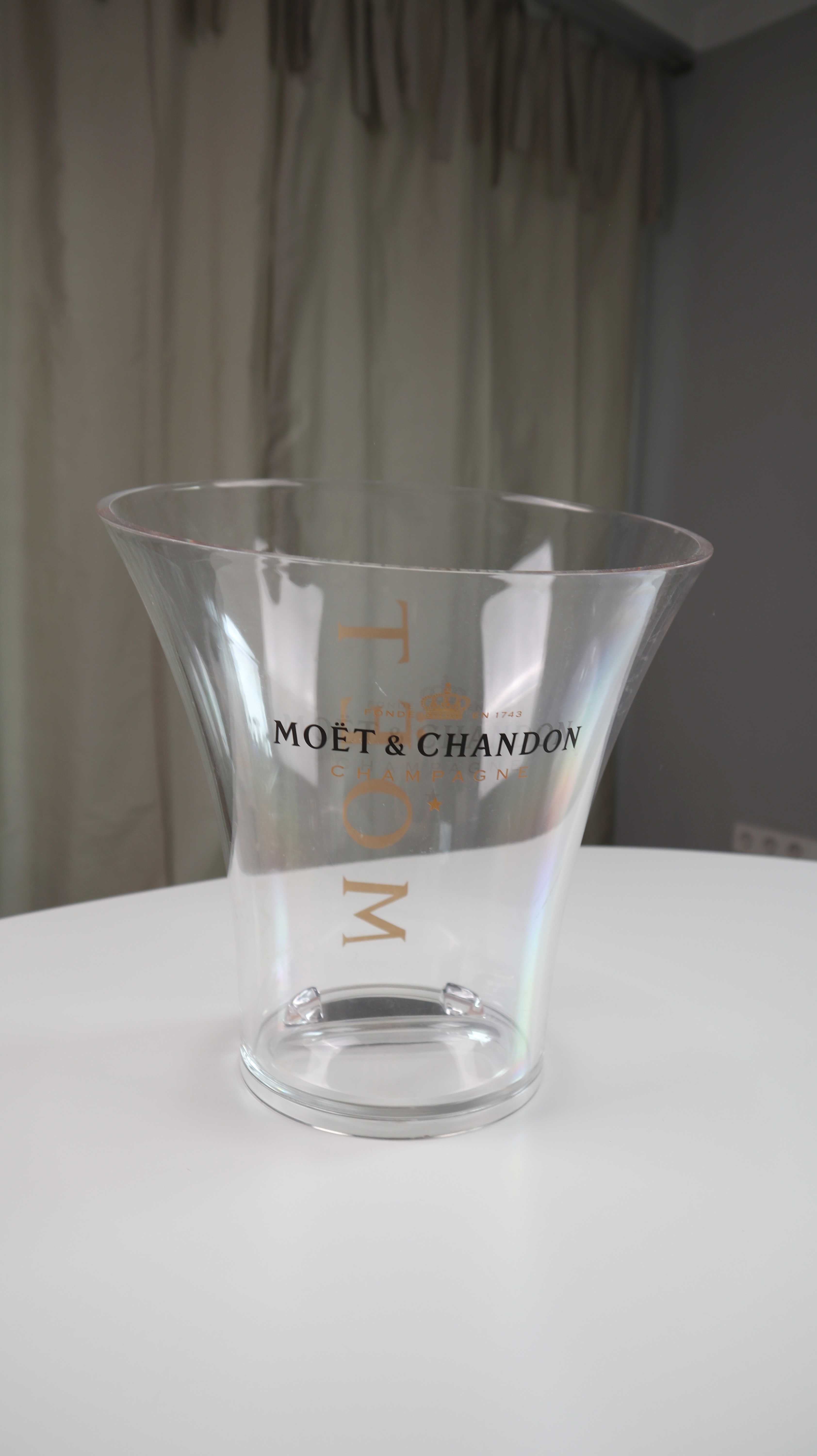 Moët & Chandon Weinkühler Sektkühler transparent Sekteimer Eiswürfelkübel