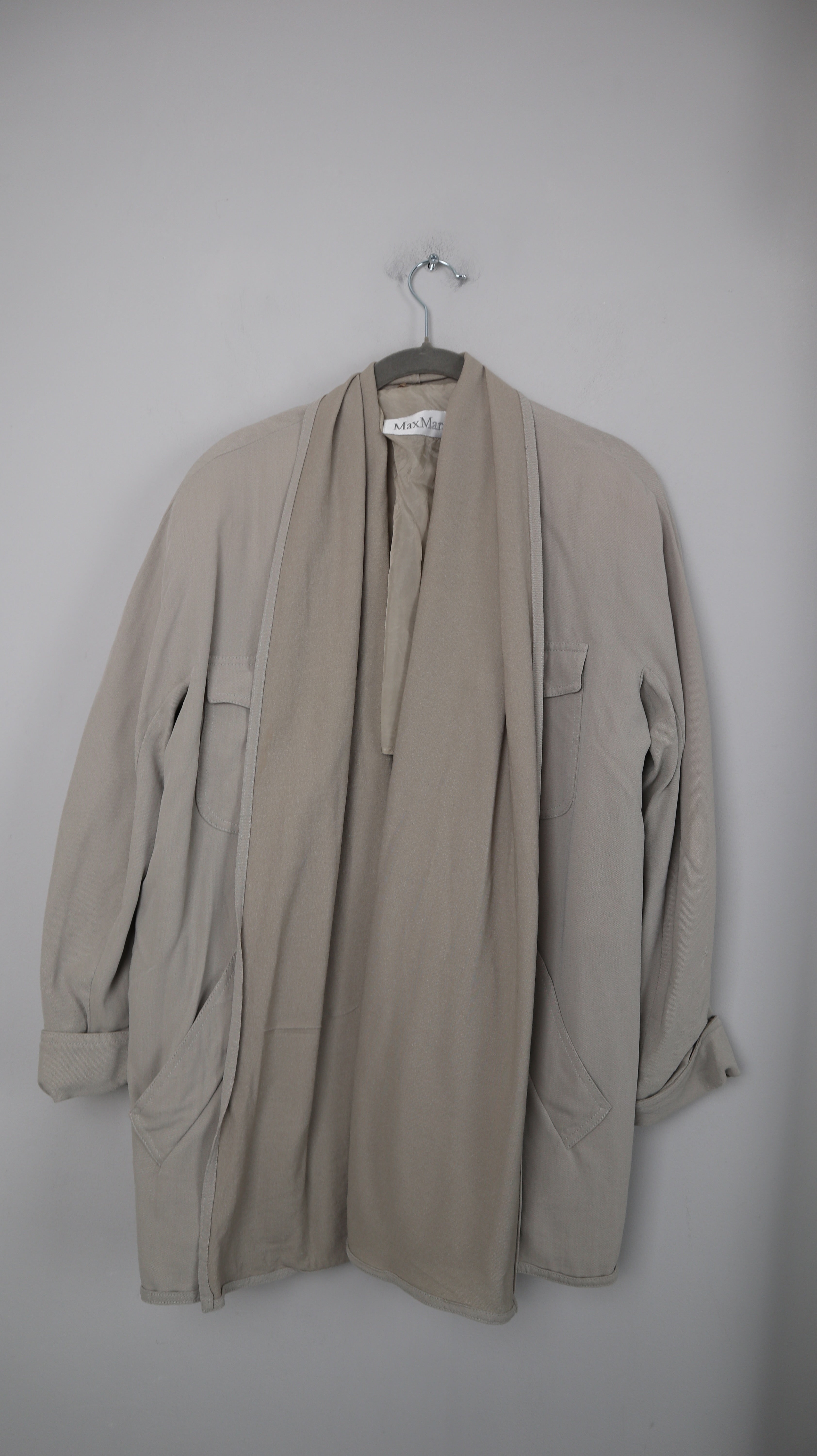 Max Mara Blazer true Vintage 38 M Mint Grau Beige Grau