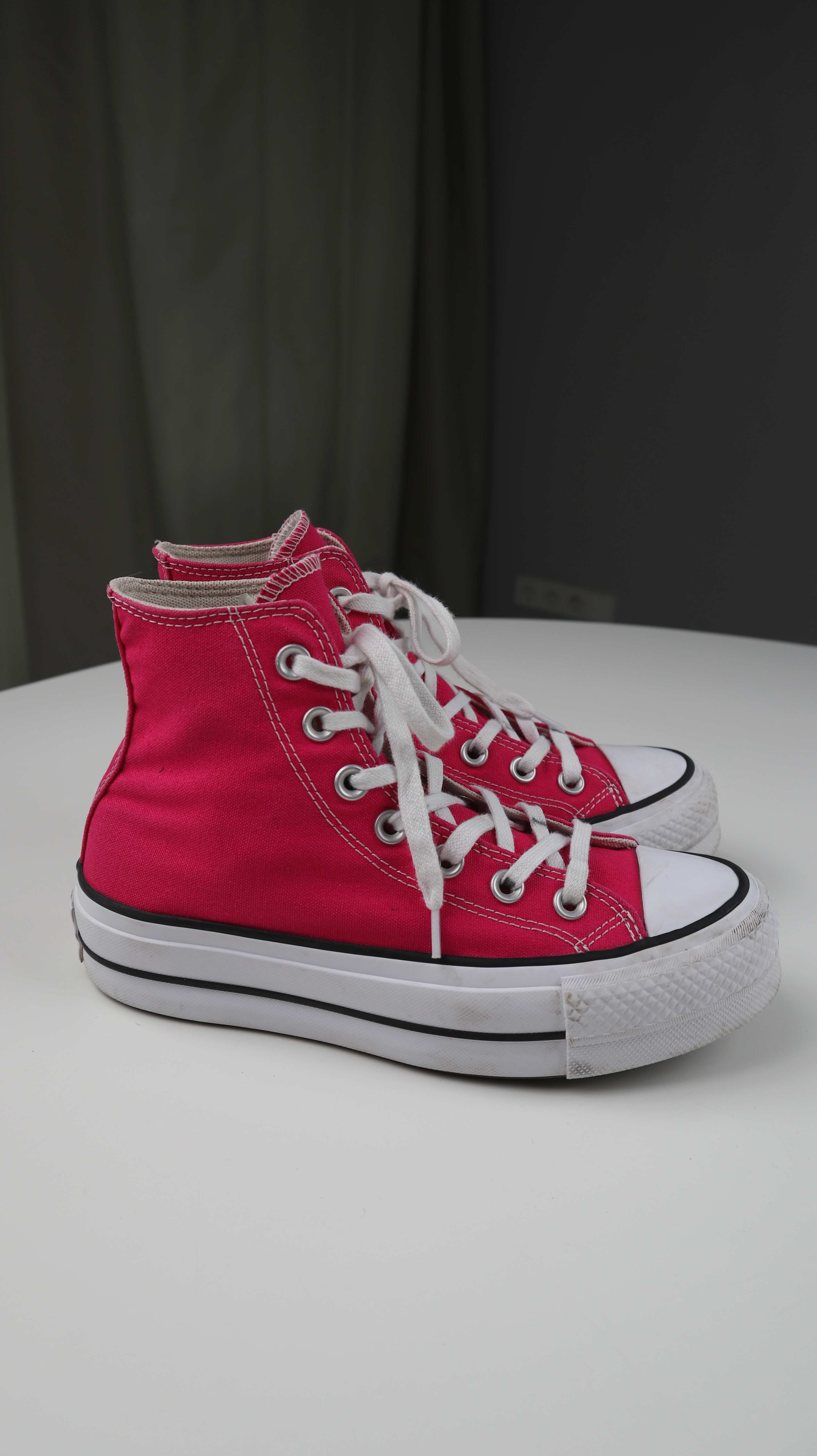 Converse Chucks Pink Sneaker 36 Plateau All Star Rosa Turnschuhe