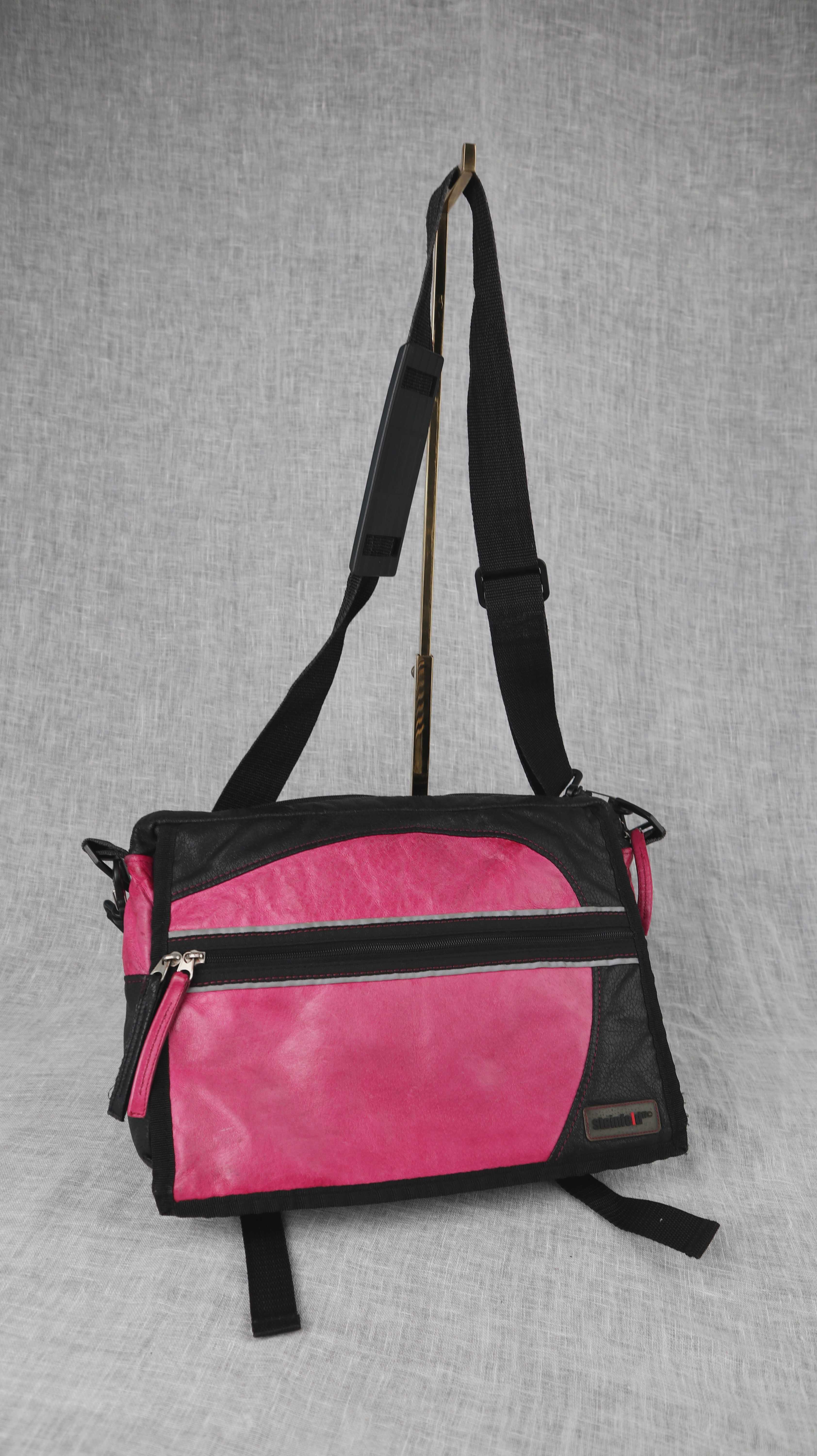 Steinfeld17 Tasche Umhängetasche Pink Schwarz Crossbag Messenger Bag