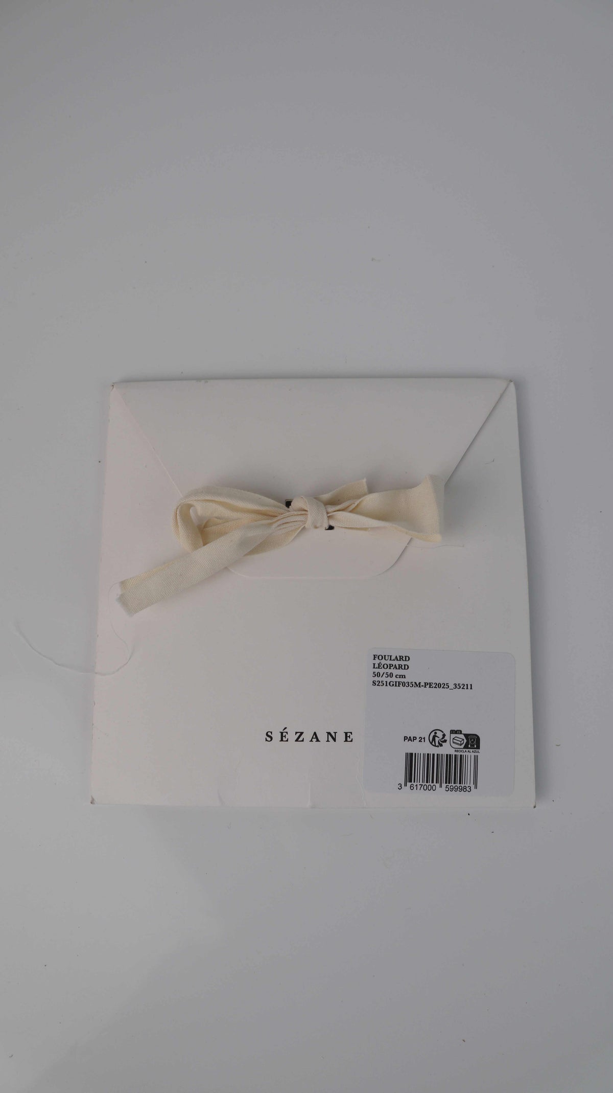 Sezane Le Foulard Tuch Leopardentuch braun Leo animalprint 50 x 50 neu Bandana