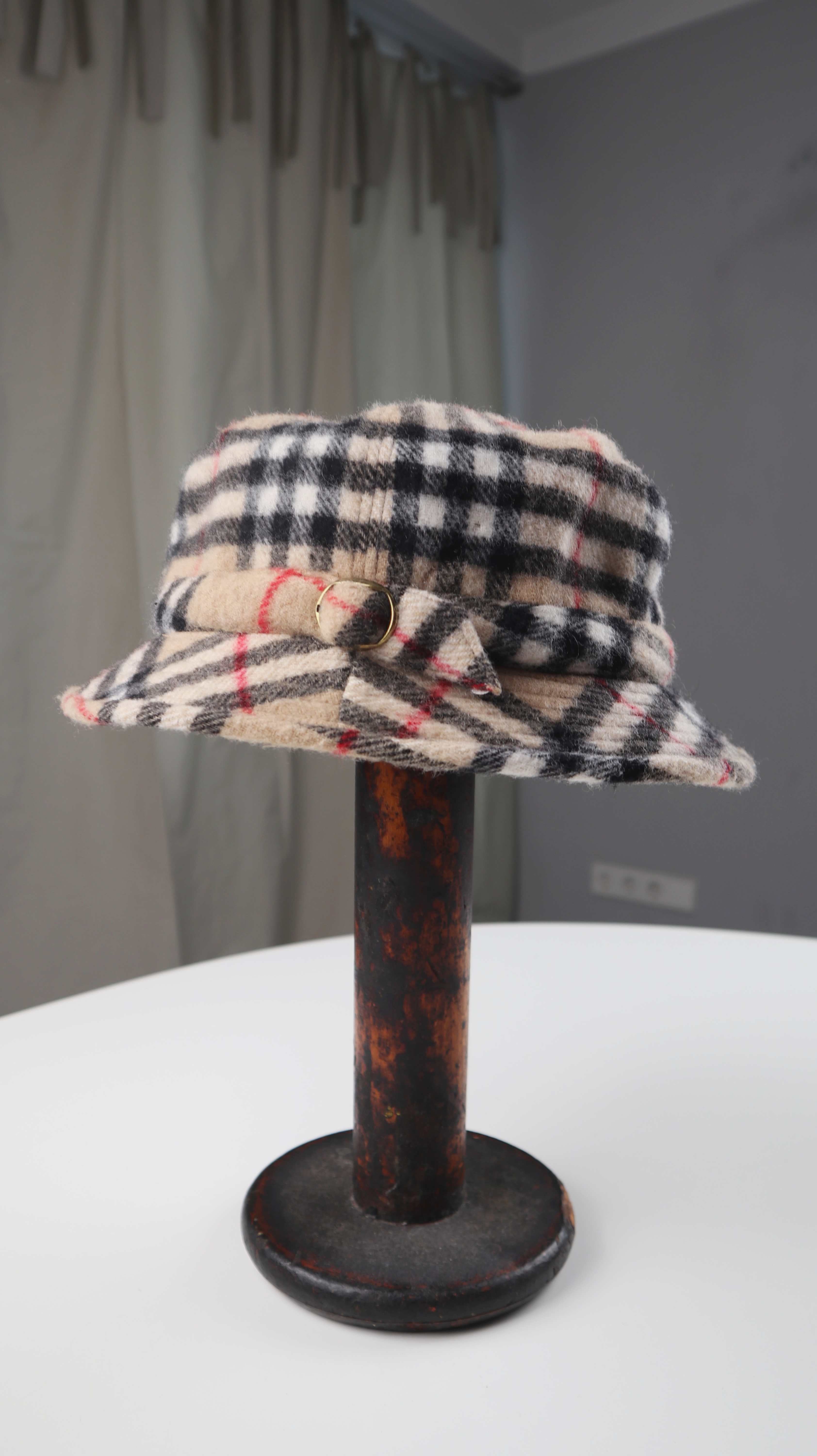 Mayser Milz Hut braun schwarz 58 Kappe Mütze