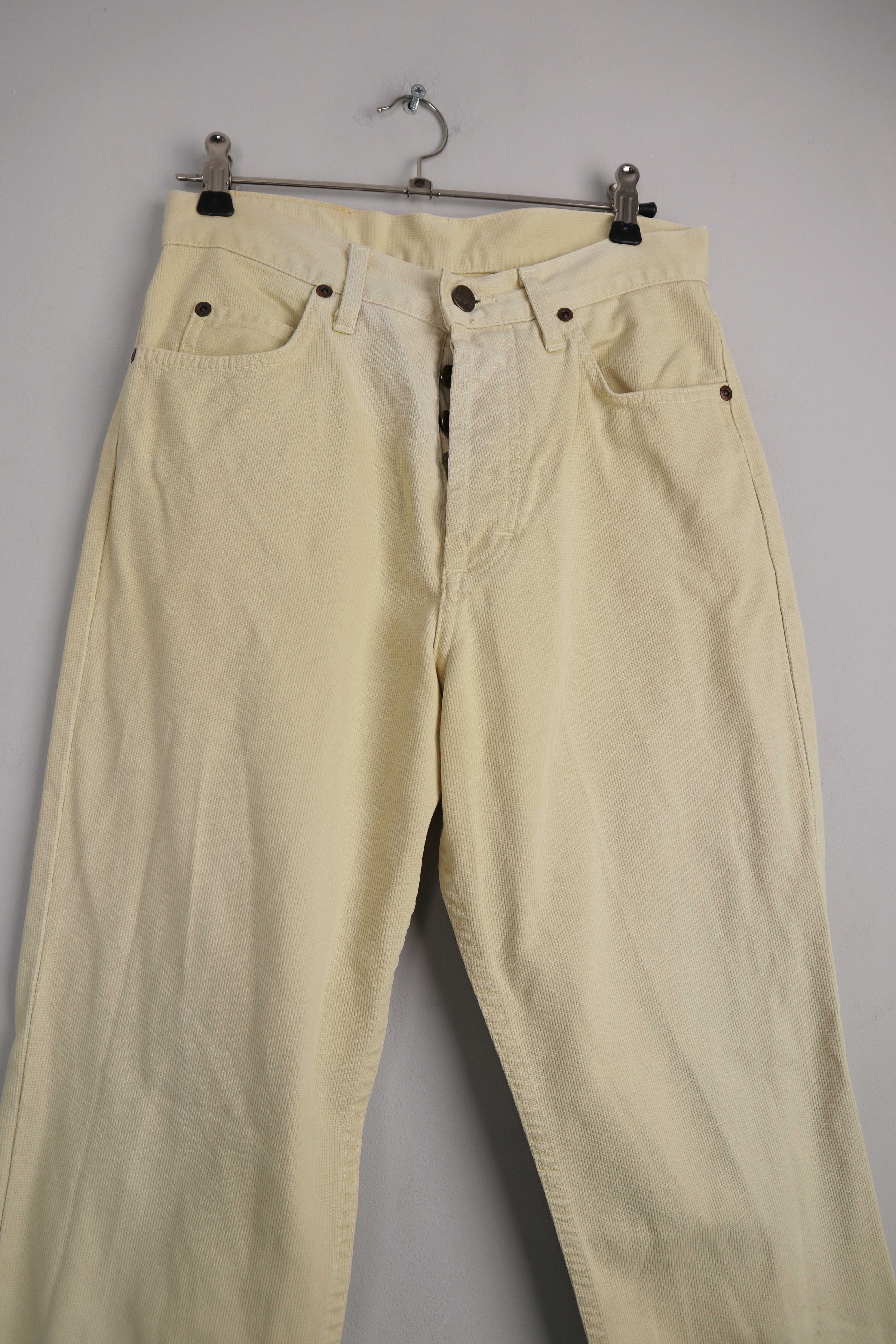 Lee Hose Jeans true Vintage Gelb Pastellgelb 28 Baumwolle straight fit mid waist