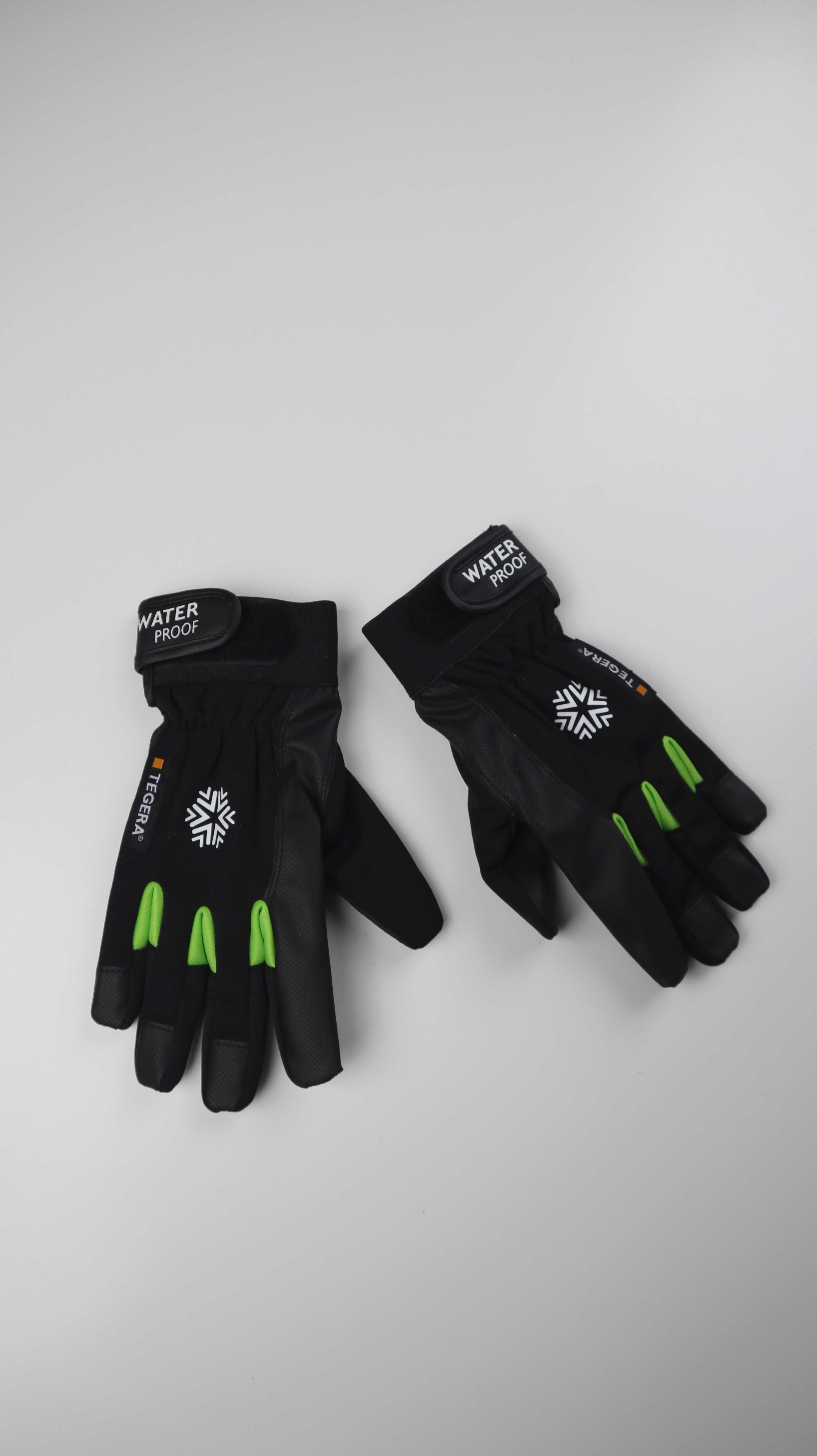 Tegera Handschuhe Arbeitshandschuhe schwarz grün Winterhandschuhe Small