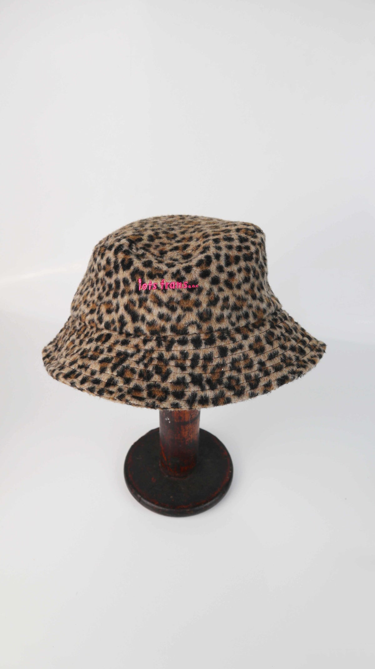iets frans Hut Mütze Leo Leopardenmuster Bucket Hat Anglerhut animalprint