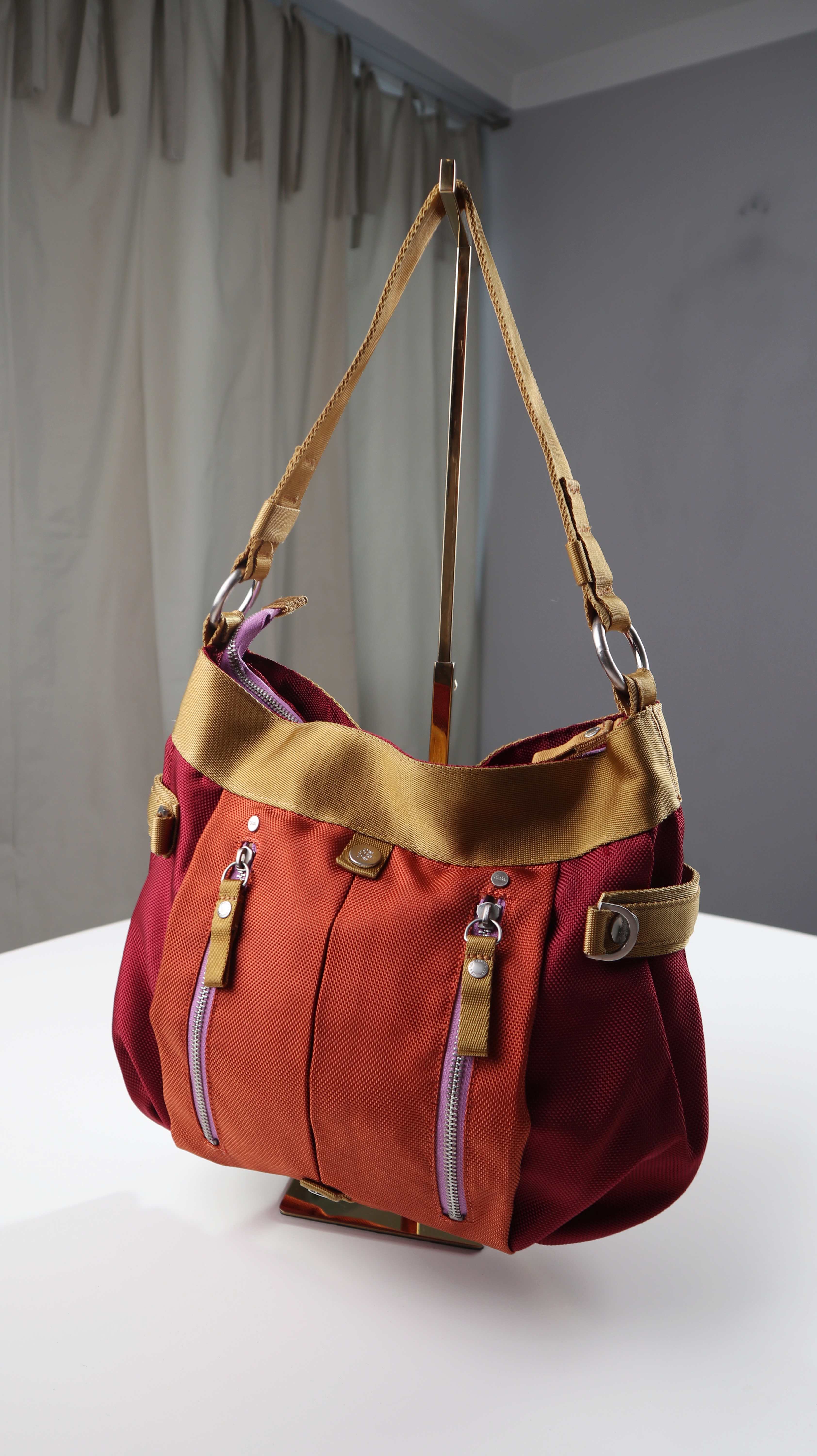 George Gina & Lucy Granata Tasche Handtasche rot Orange Schultertasche Shopper