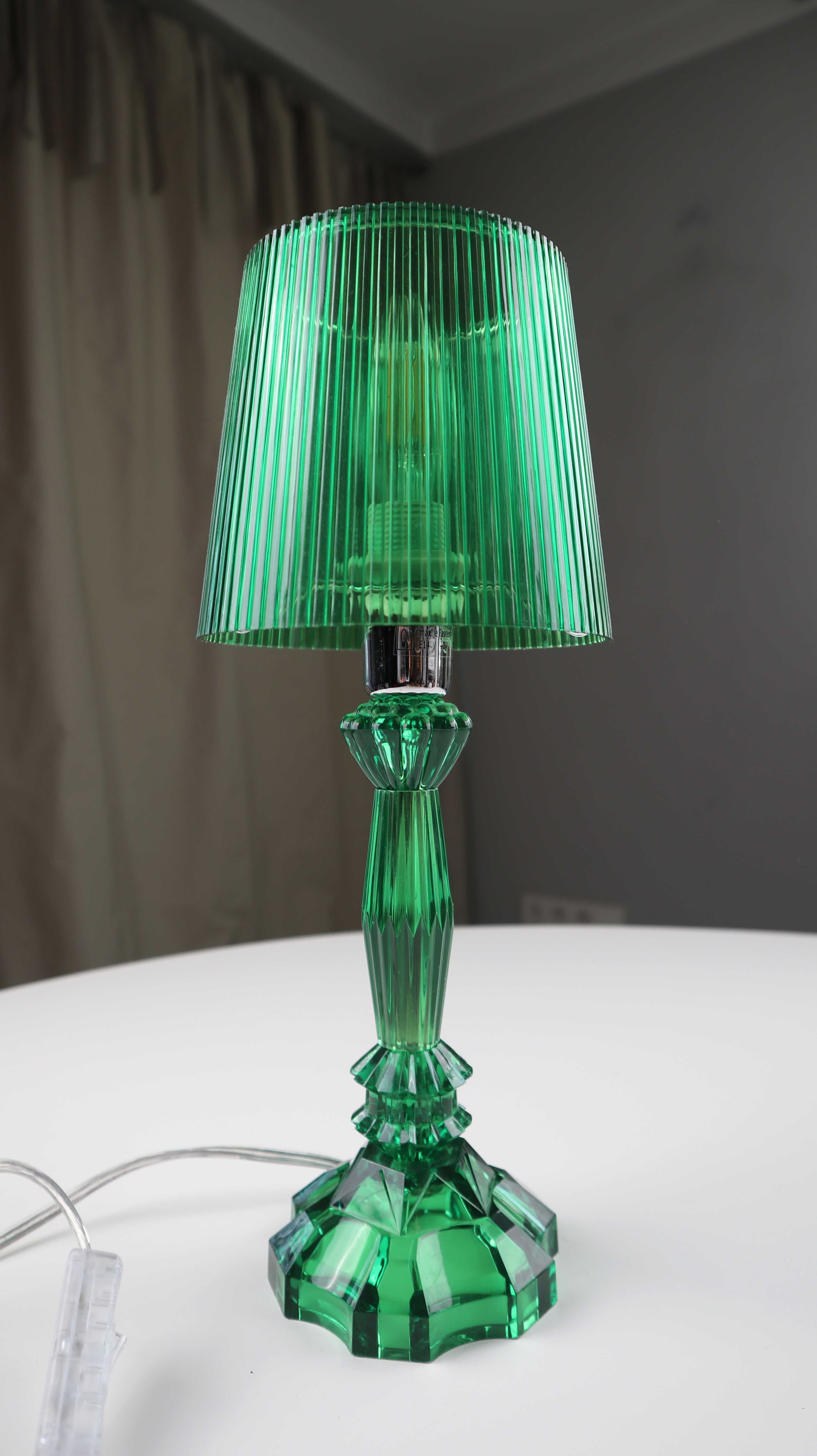 Paul Neuhaus Lampe Tischlampe Grün Nachttischlampe Kunststofflampe