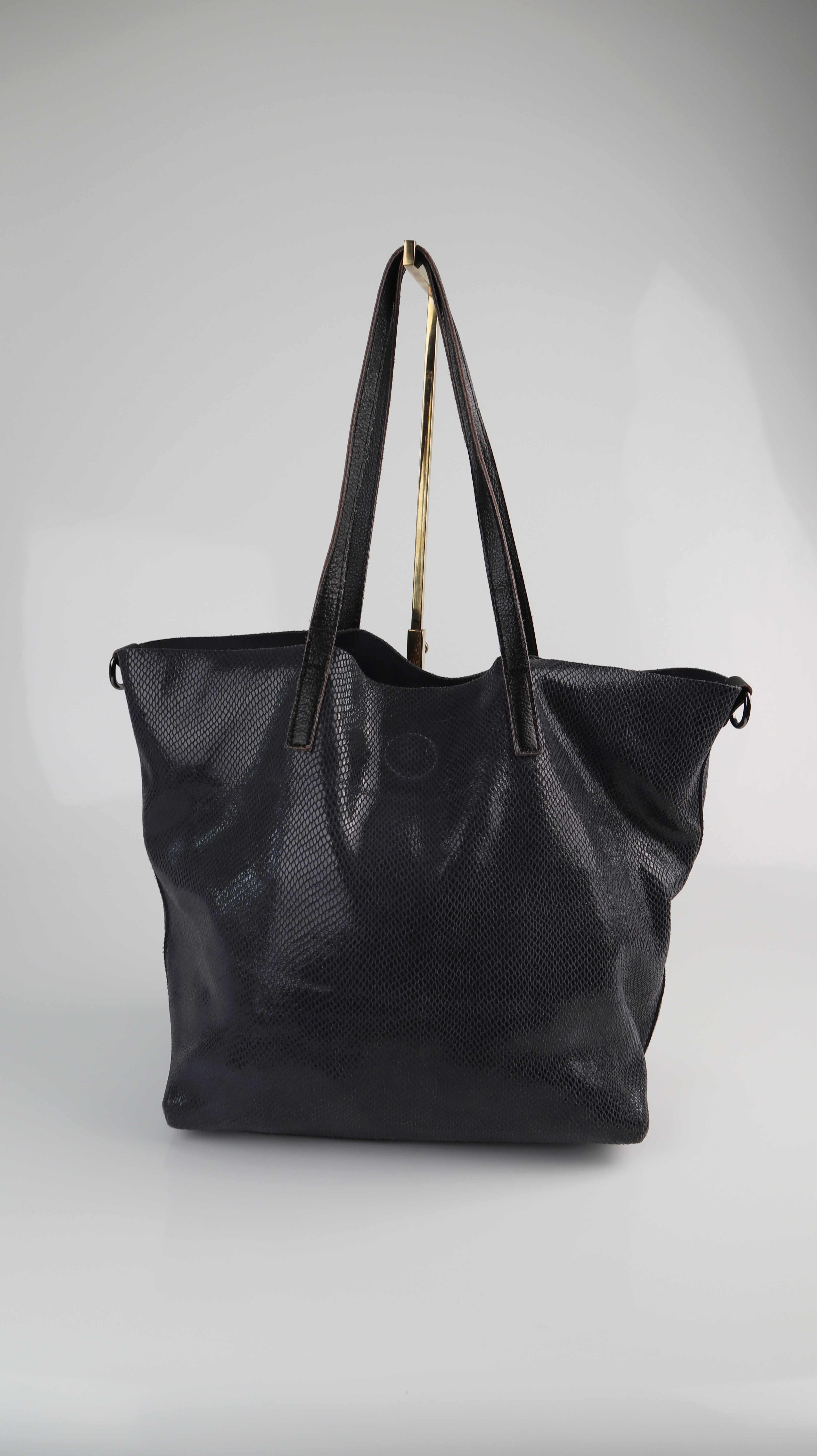Marni Tasche Handtasche blau Ledertasche Shopper Schultertasche