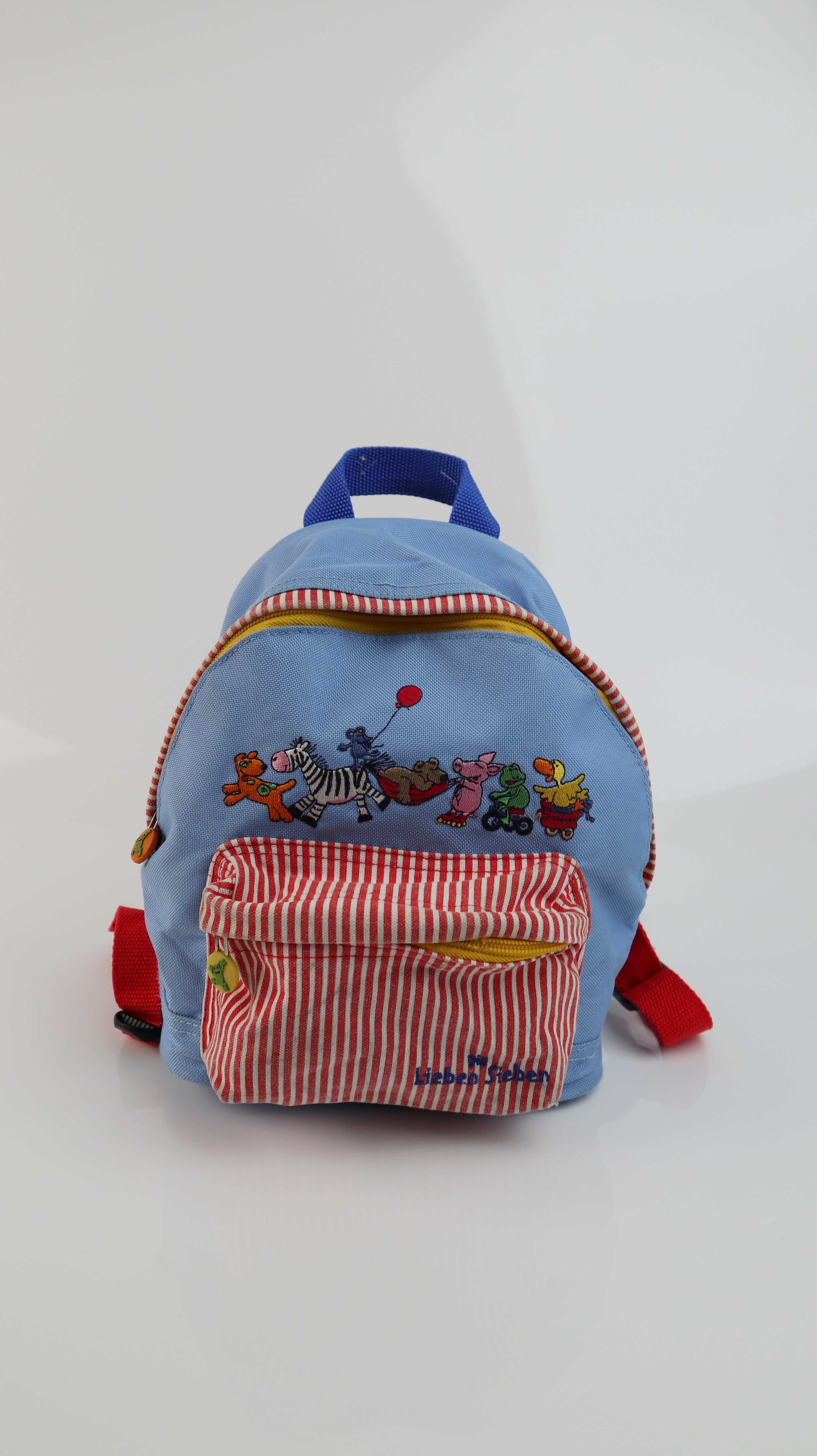 Die lieben Sieben Rucksack Kinderrucksack Spiegelburg blau rot