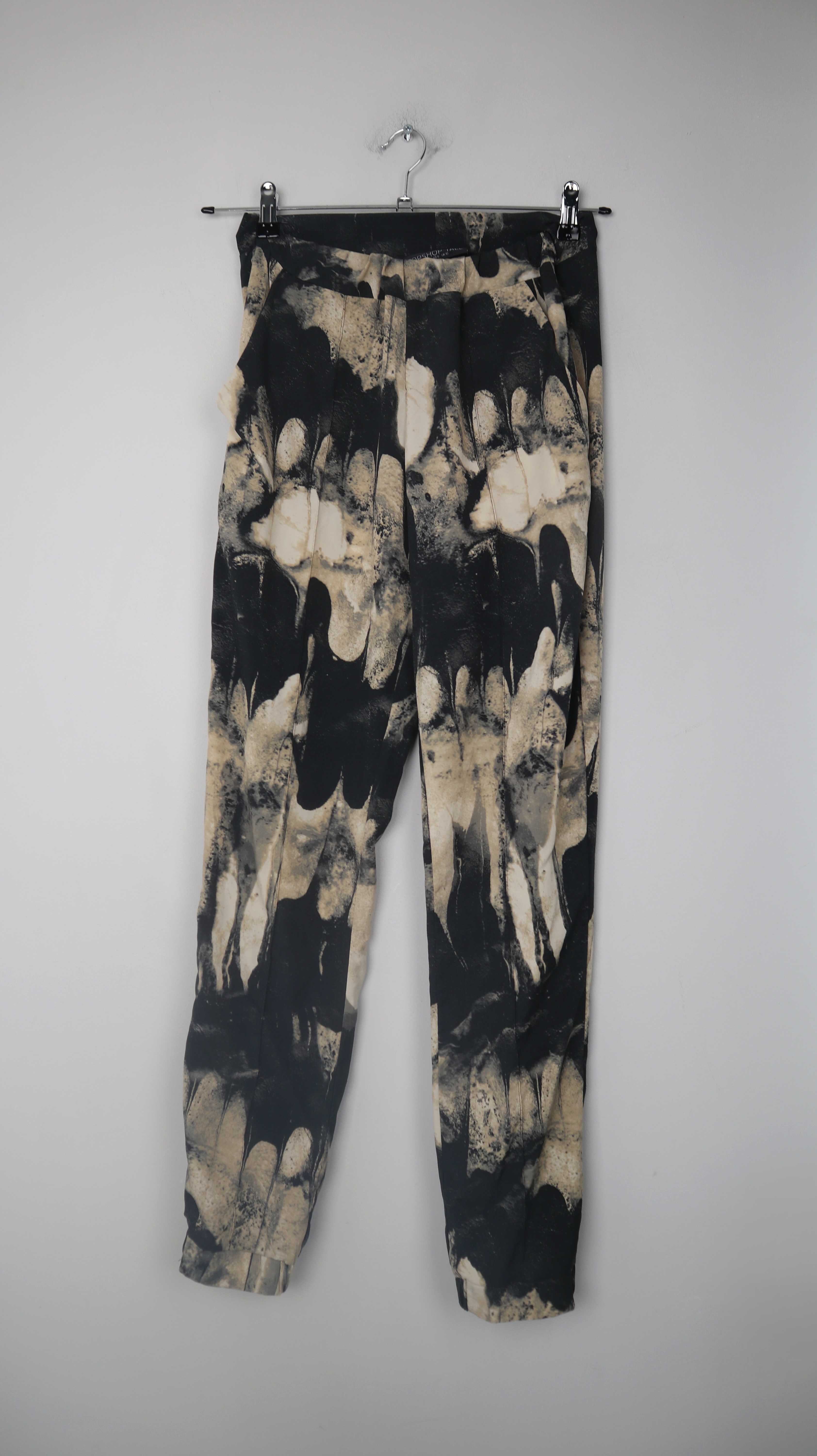 Topshop Hose Stoffhose tall 38 M Muster Steinmuster