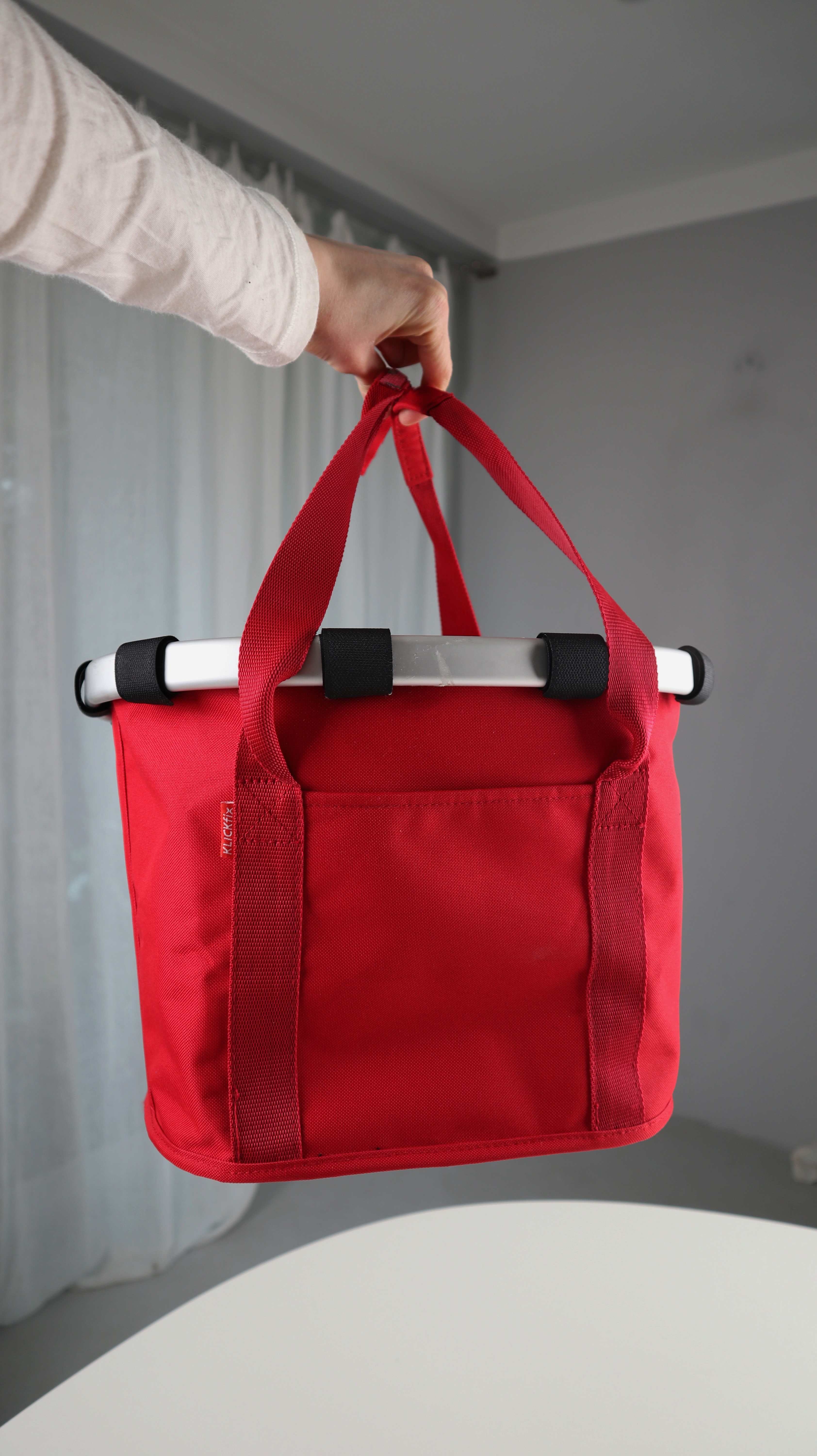 Klickfix Fahrradkorb rot Radkorb Lenkerkorb