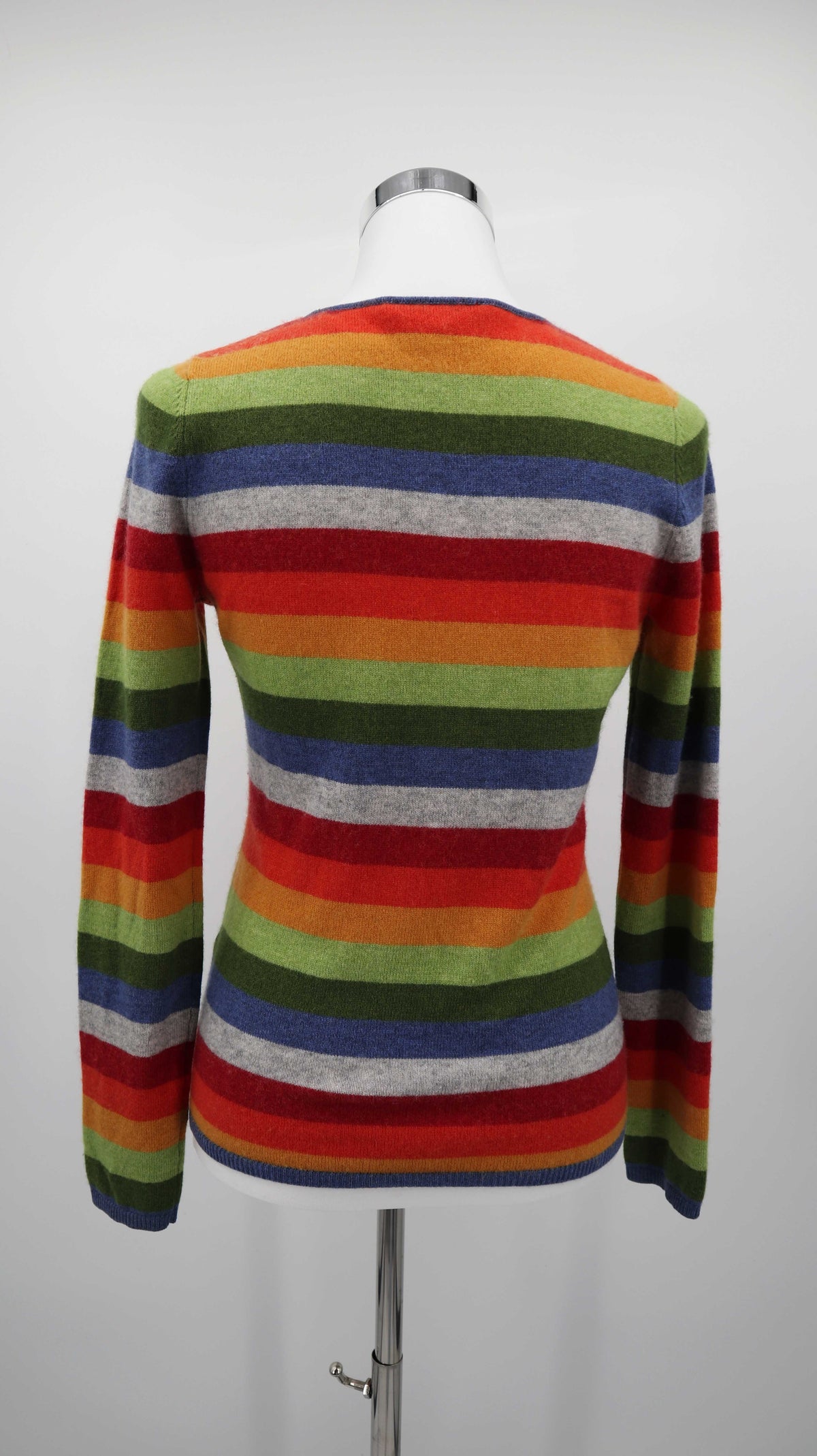 AC Merino Cashmere Pullover bunt gestreift 36 S Wolle Cashmere