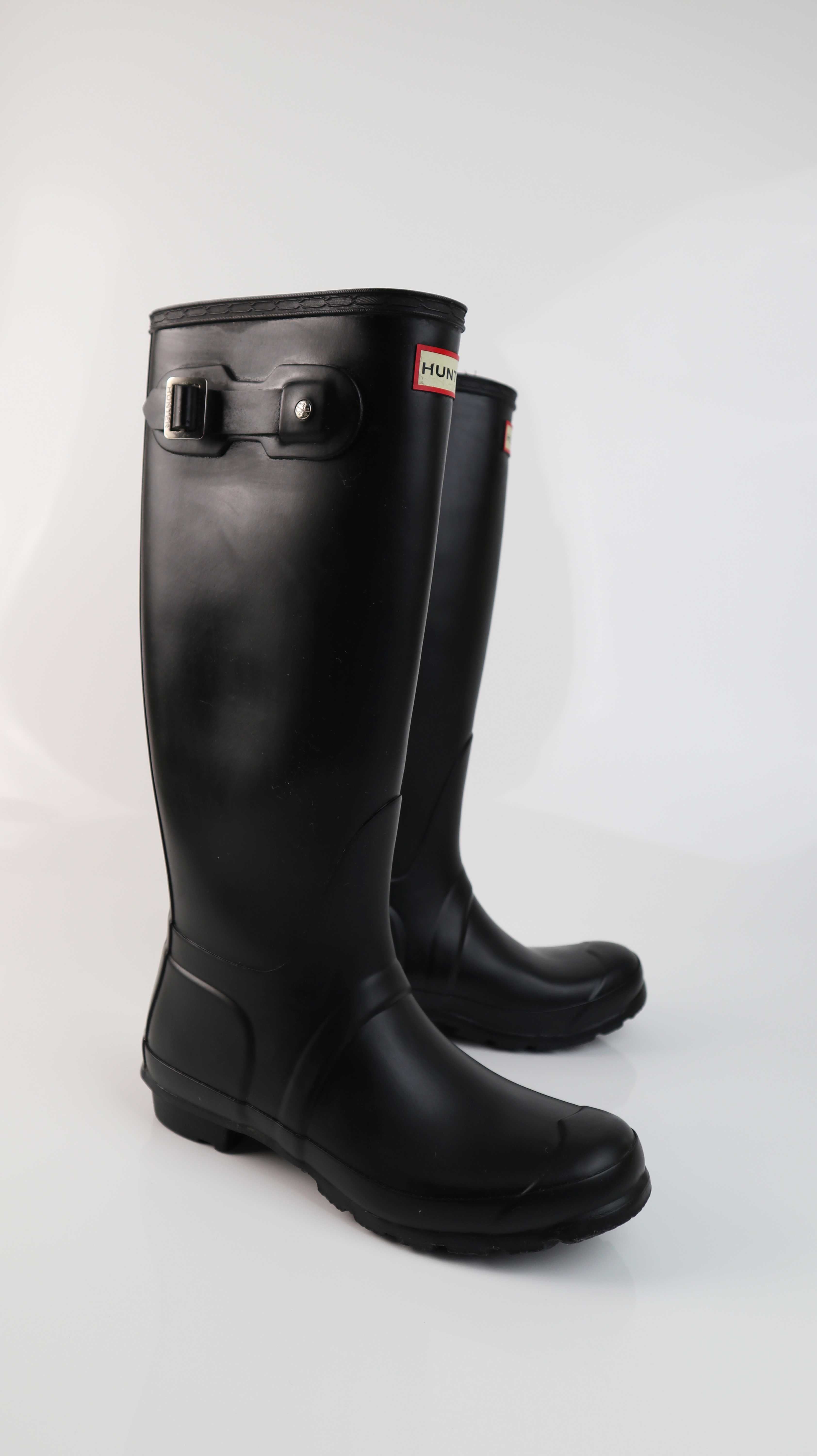 Hunter Gummistiefel schwarz 38 Lang Stiefel