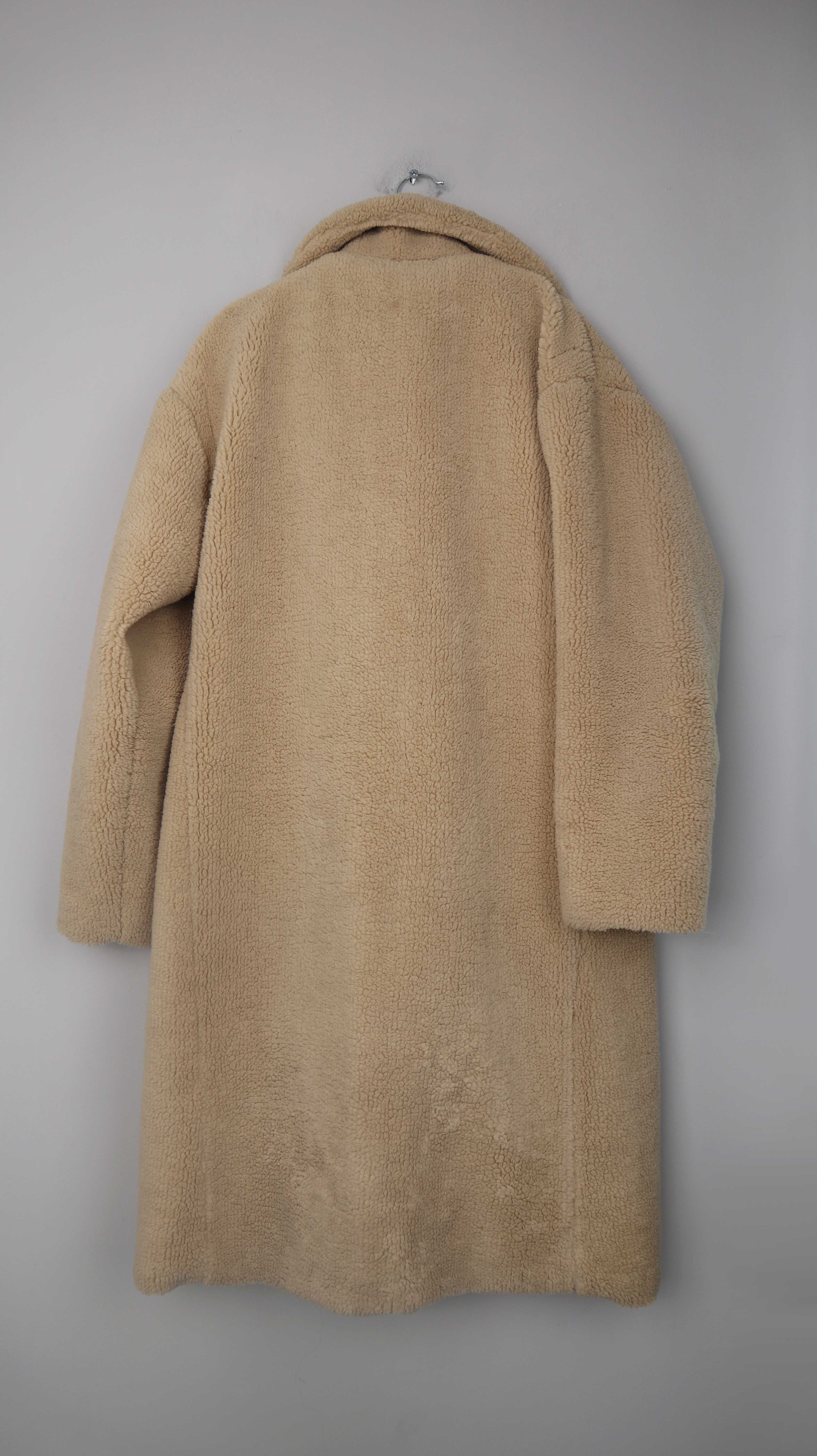 Colourful Rebel Mantel Teddymantel Jacke Creme Beige 38 M Oversized