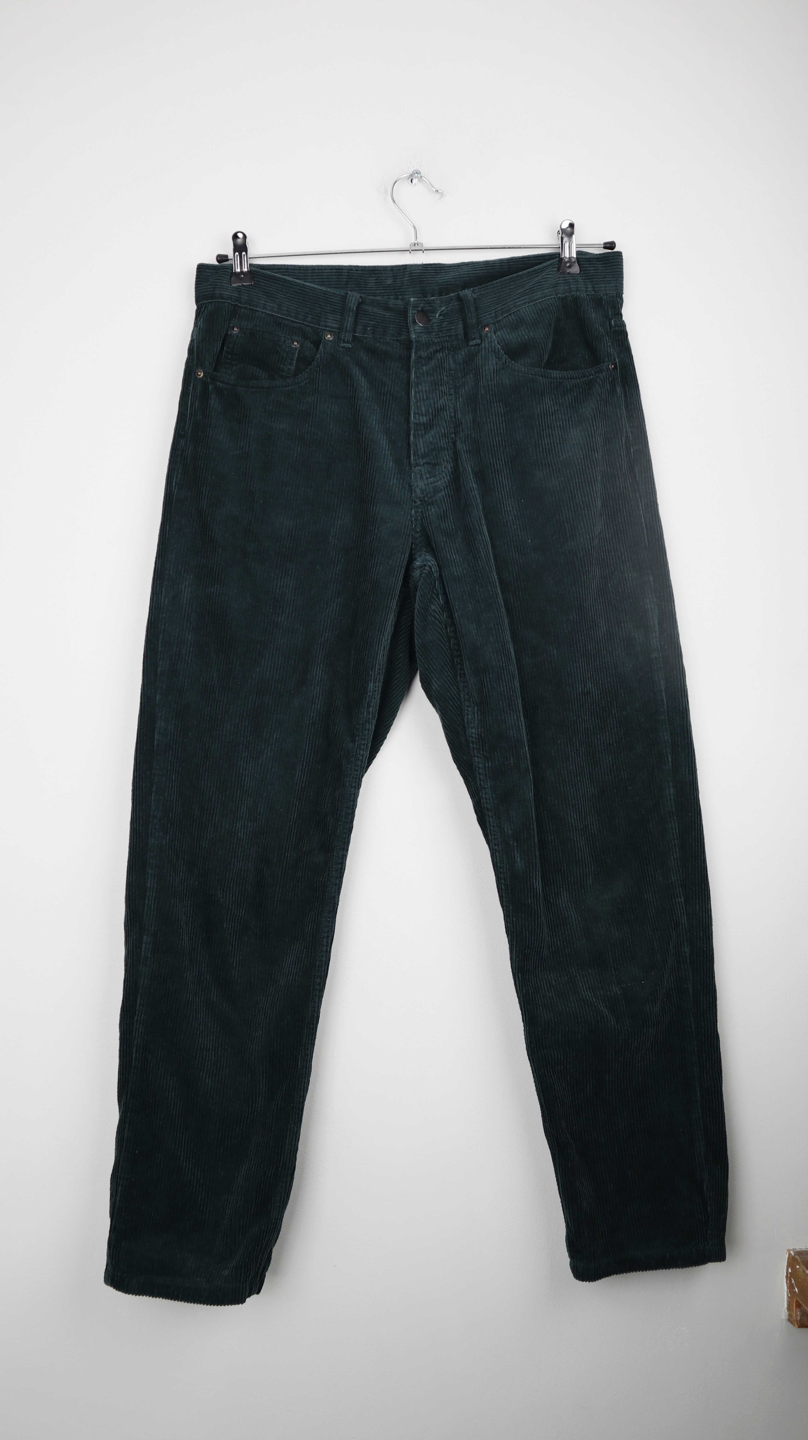 Carhartt Hose Grün Newel Pant 30 M Cordhose Cord straight fit