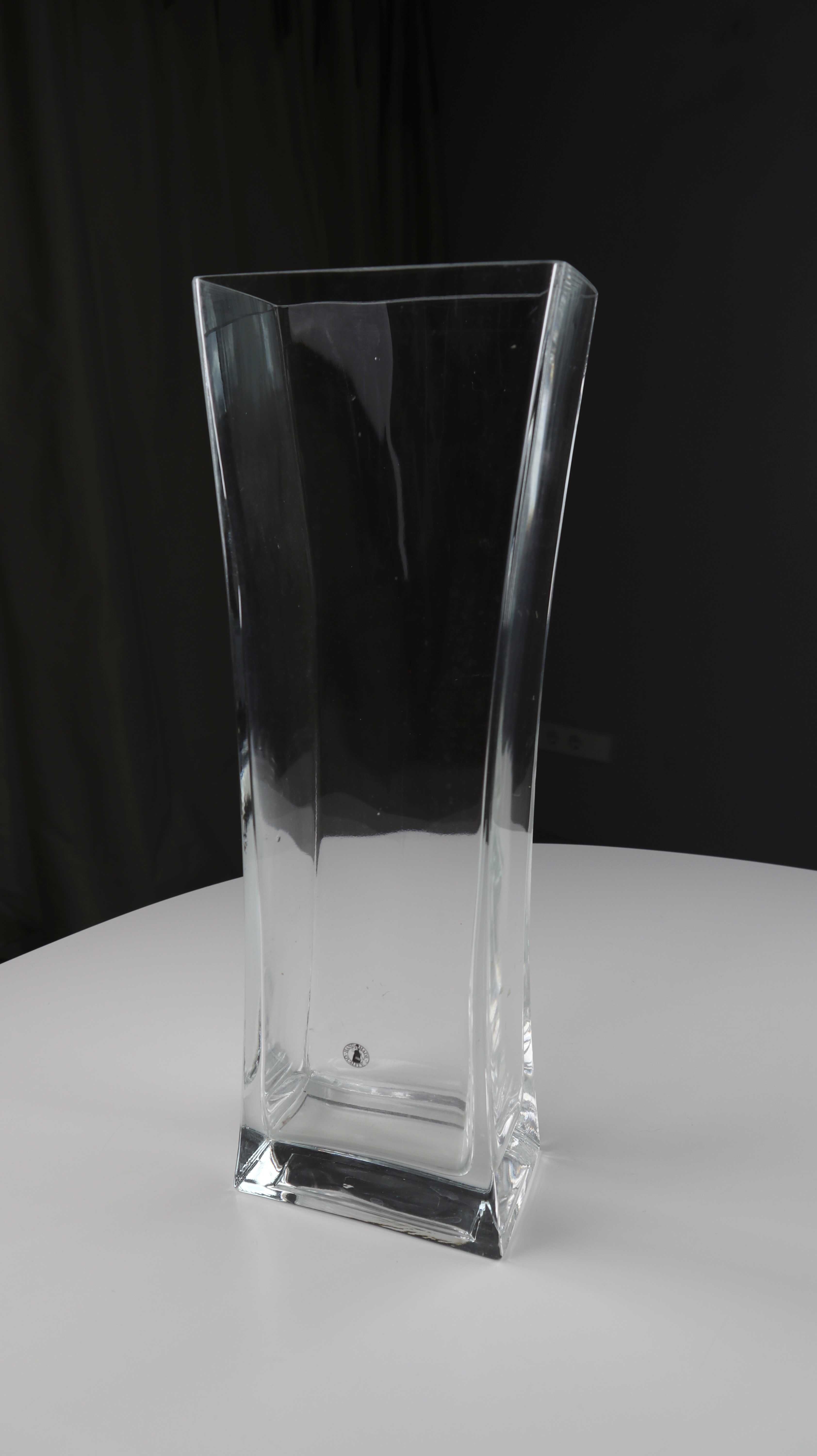 Vase Glasvase hoch transparent Mundgeblasen lang Blumenvase