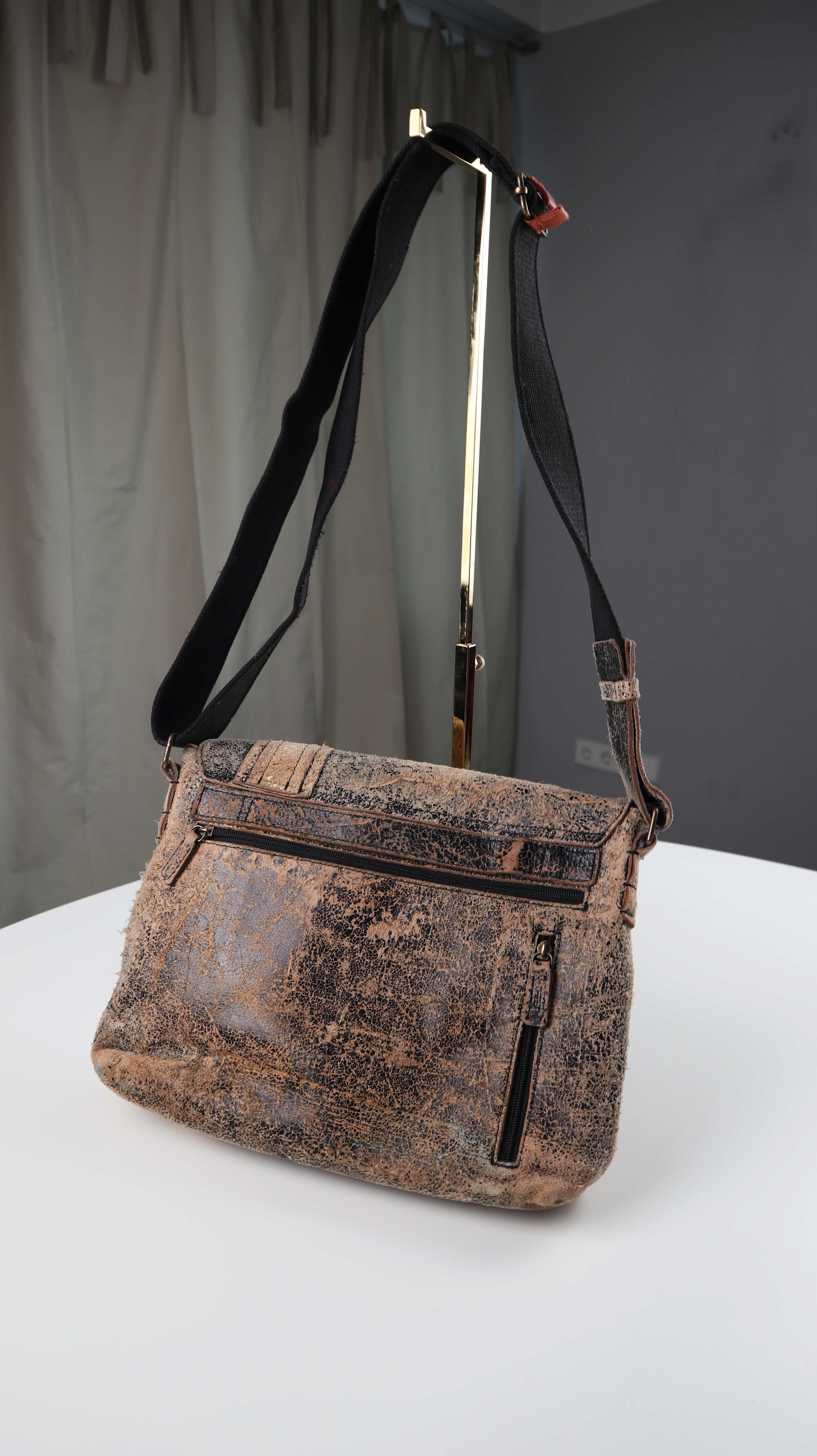 Jost Tasche Umhängetasche Ledertasche Schultertasche braun beige