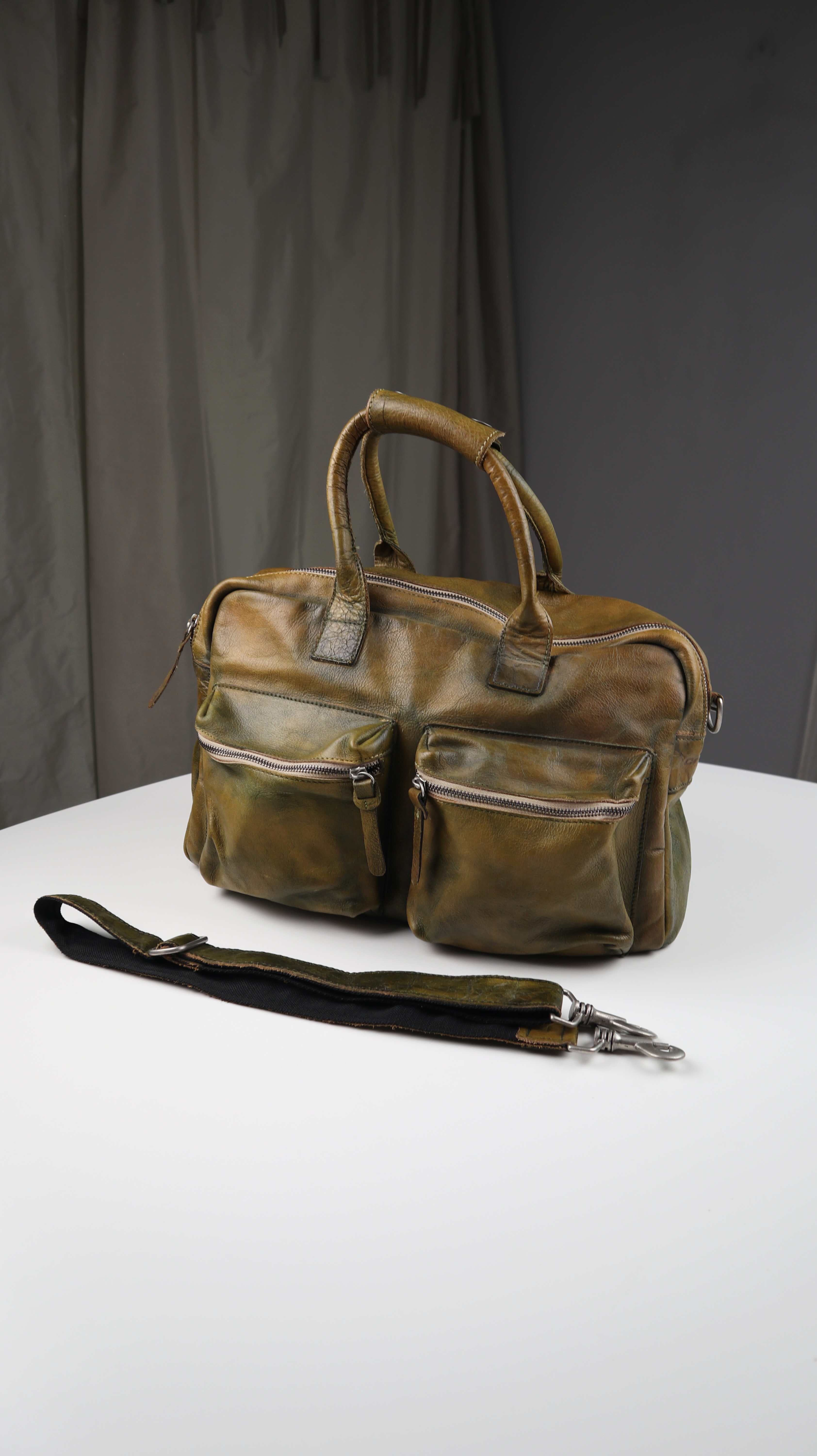 Cowboysbag Tasche Grün Ledertasche Umhängetasche Handtasche