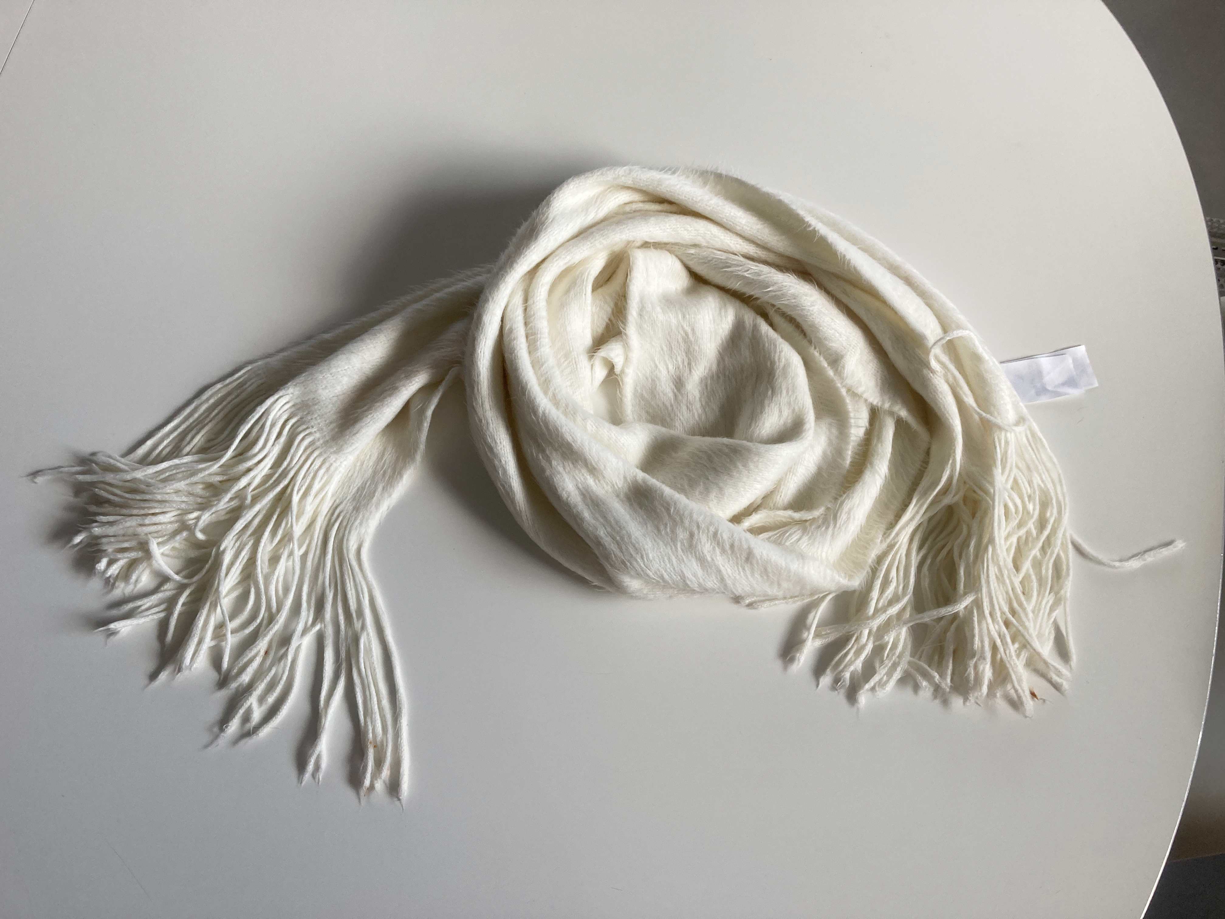 Accessoires Schal weiß Tuch Winterschal