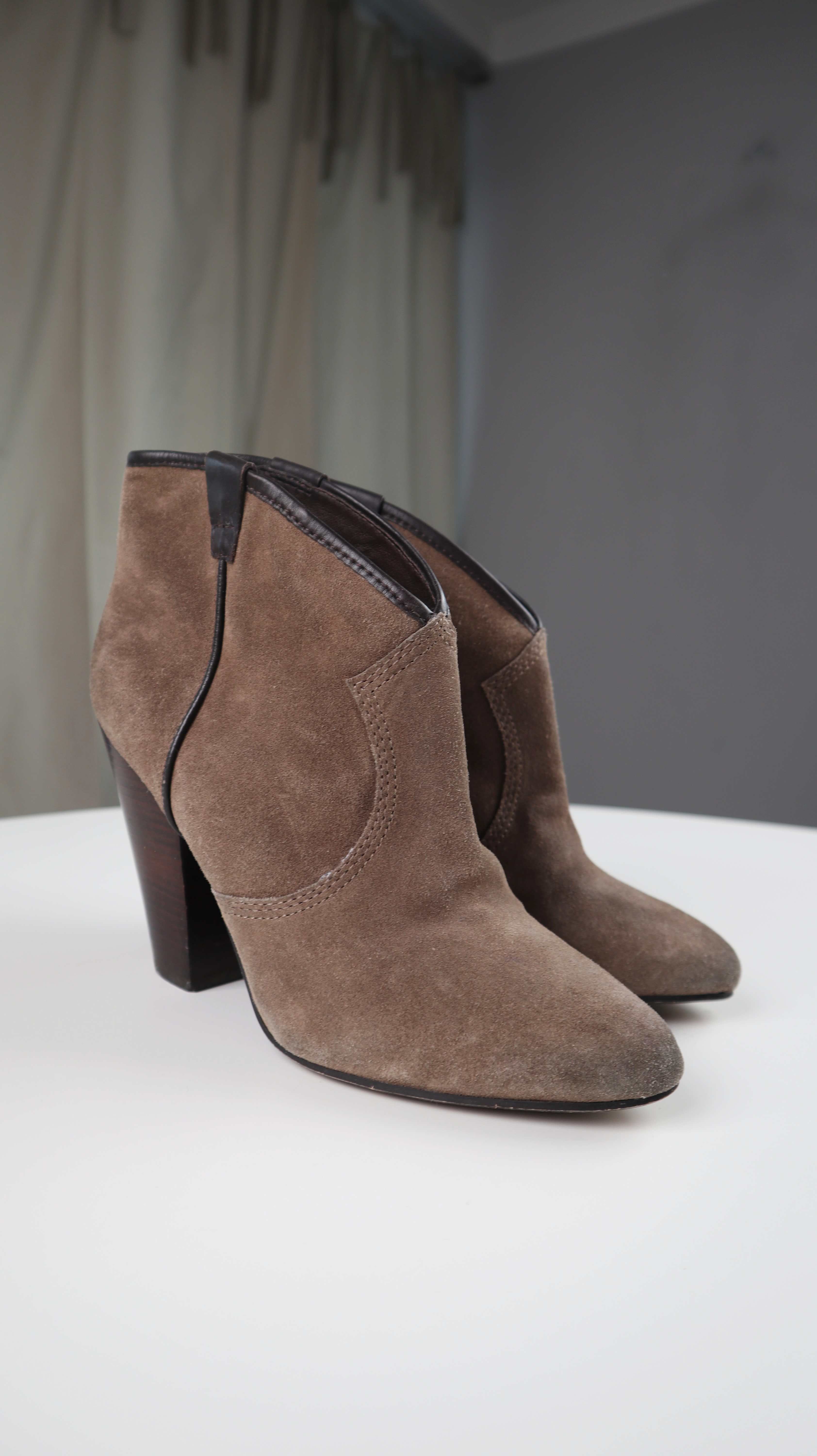 Ash Stiefeletten braun Wildleder 40 Spitz