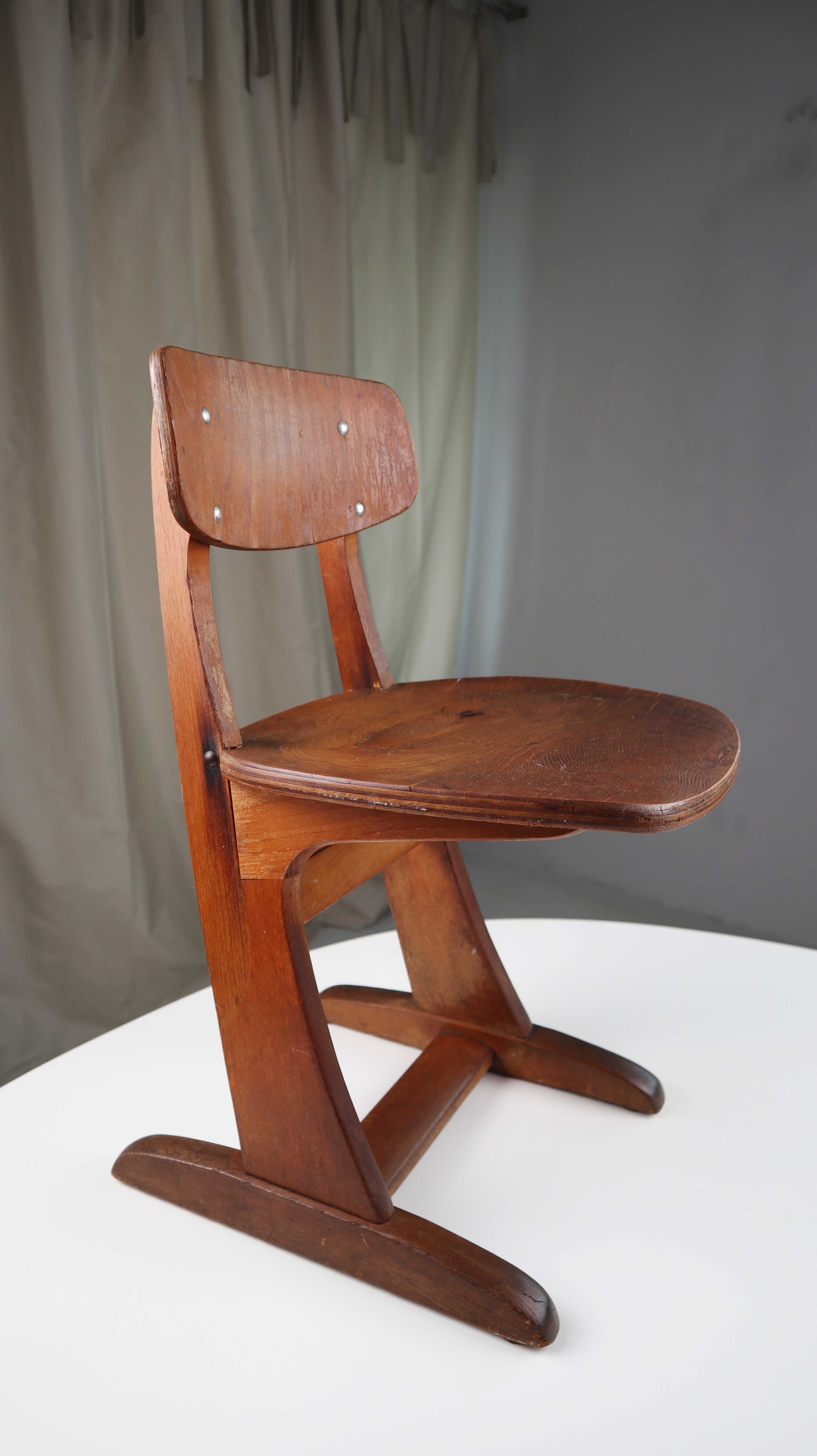 Casala Stuhl Holzstuhl Kinderstuhl Schulstuhl Holz Vintage