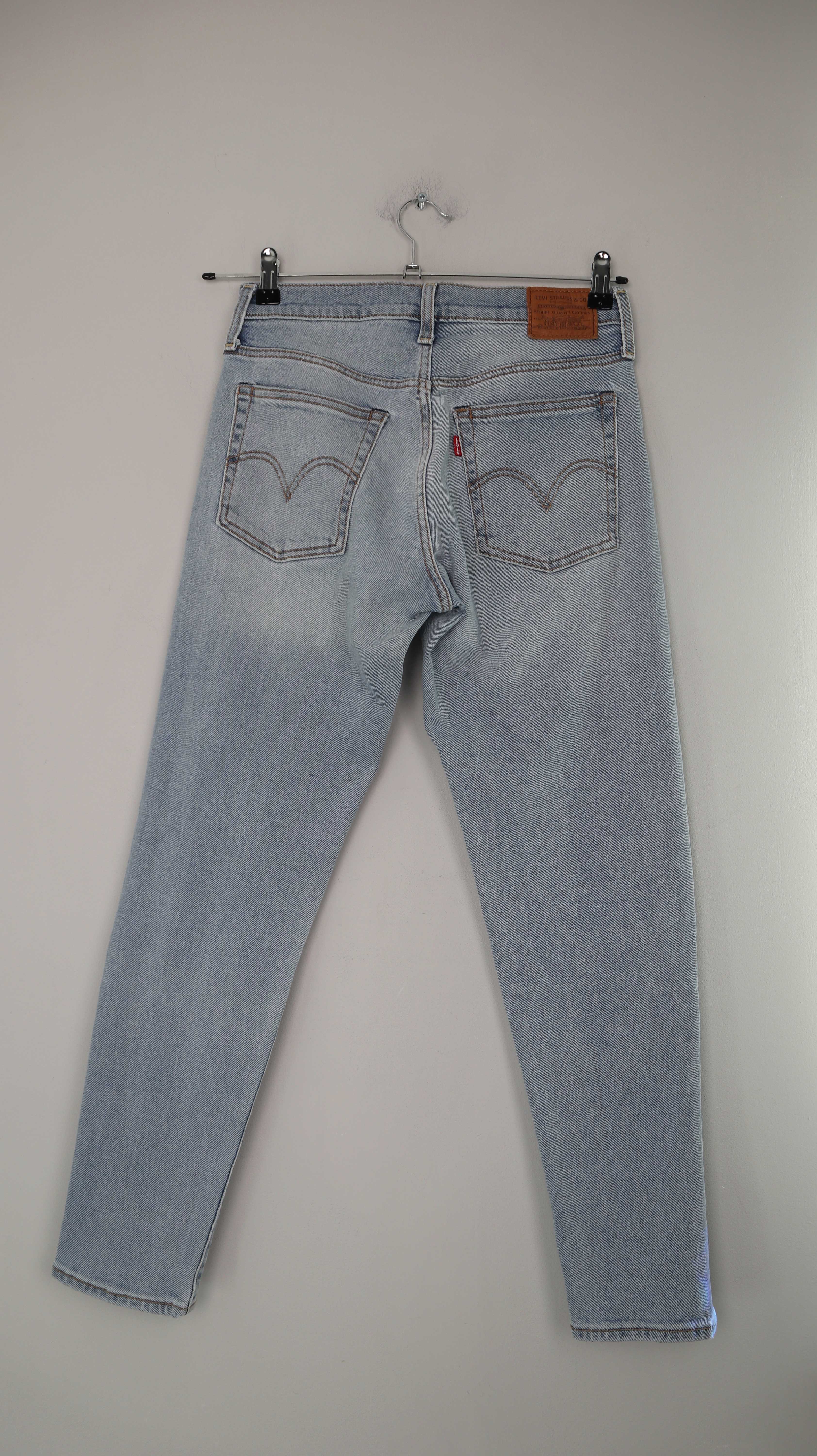 Levis Wedgie 26 Jeans Hose straight fit blau washed W26 36 S