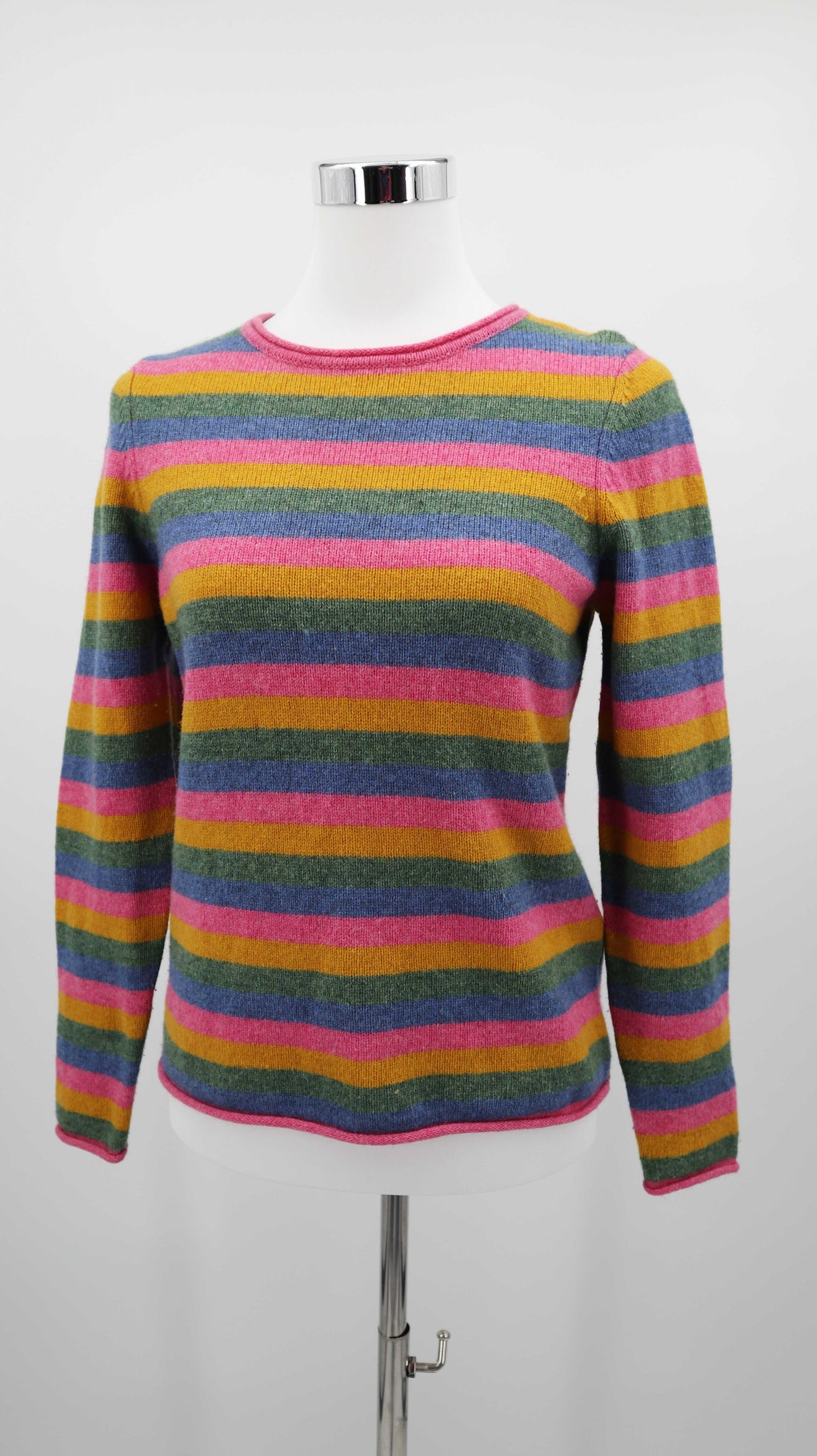 Brookshire Pullover 36 S gestreift Streifenpullover Wolle Wollpullover bunt