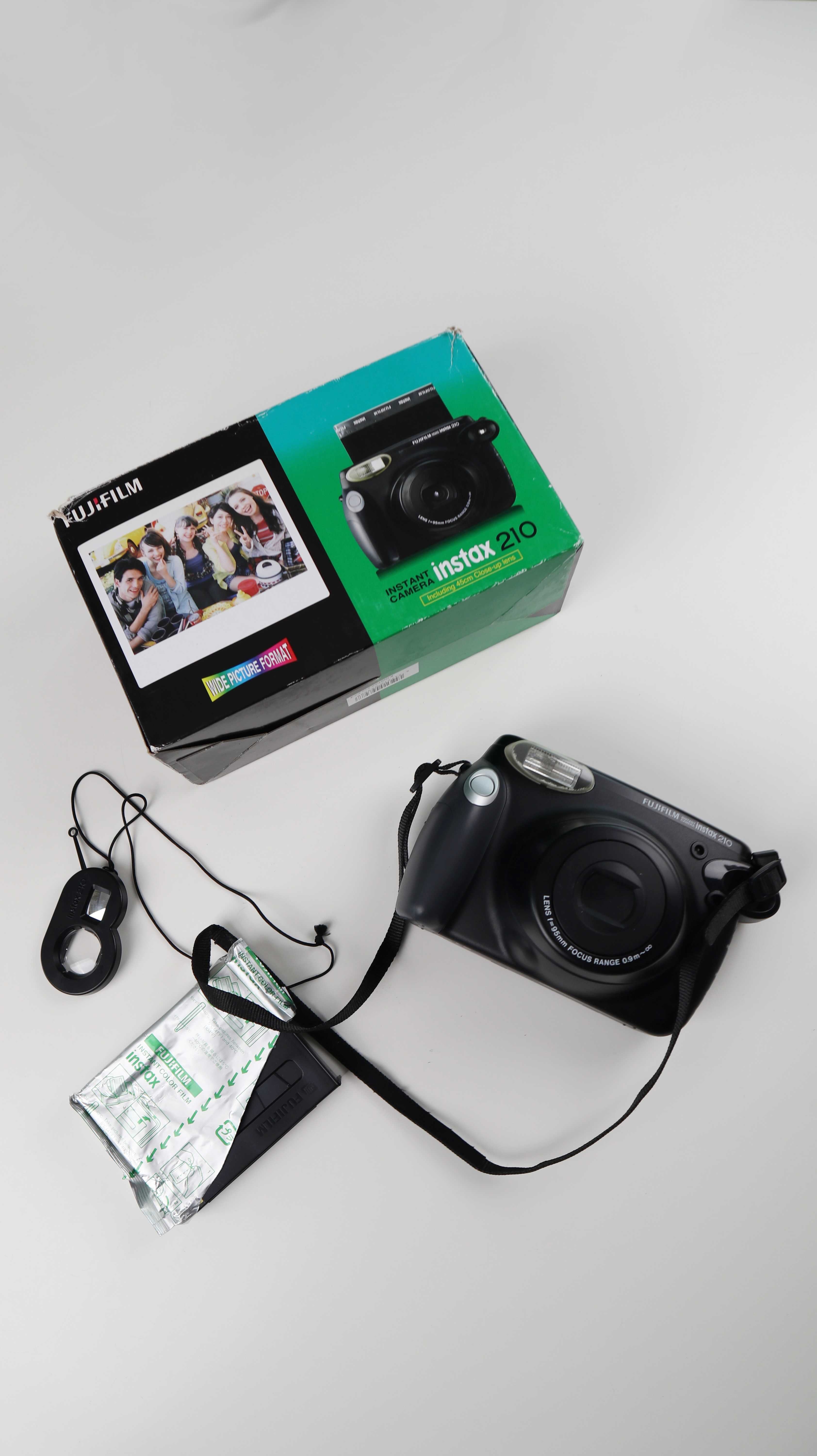 Instax 210 Wide Kamera Sofortbildkamera schwarz Polaroid Analogkamera