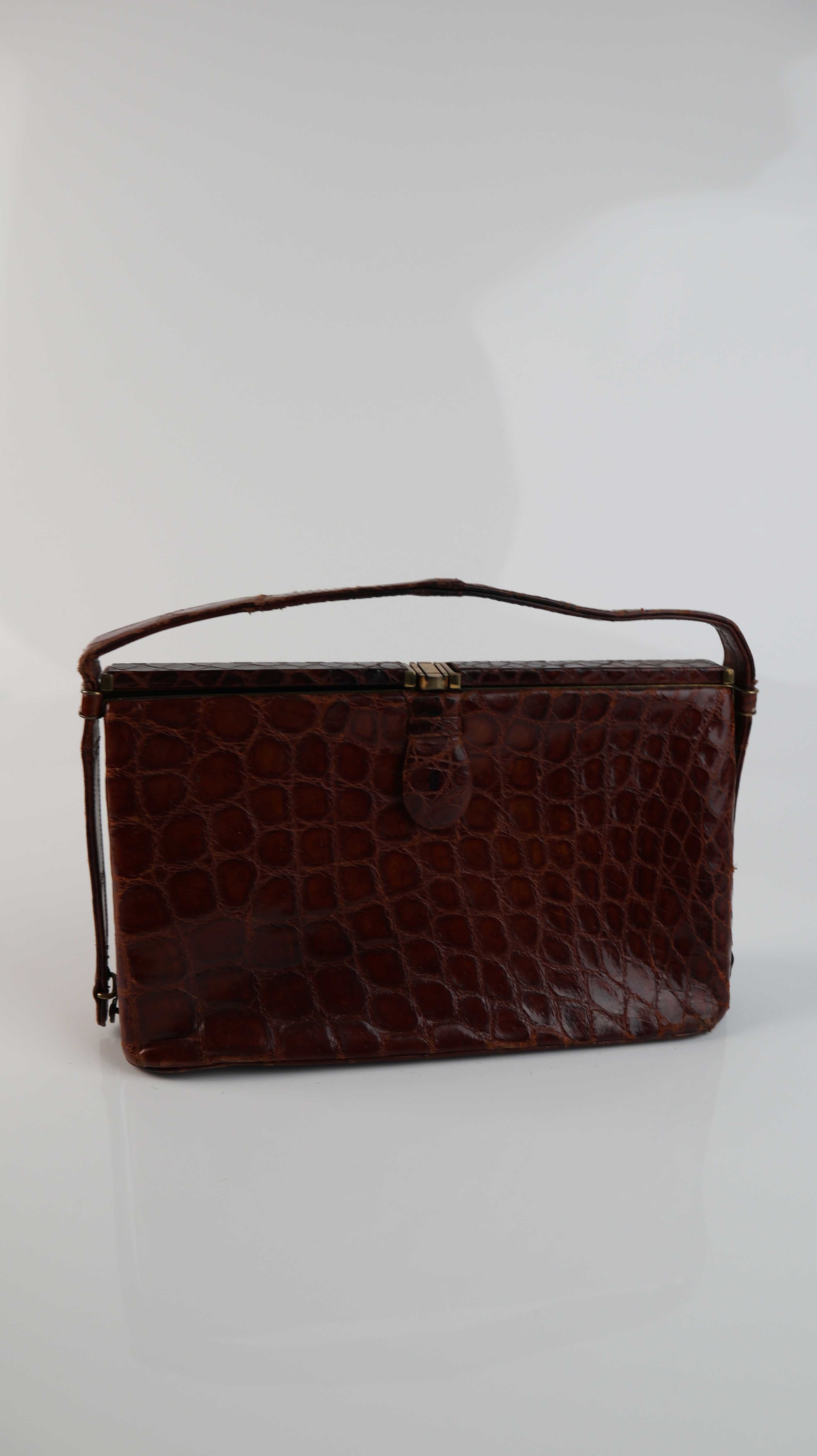 True Vintage Tasche braun Ledertasche Waldybag made in England