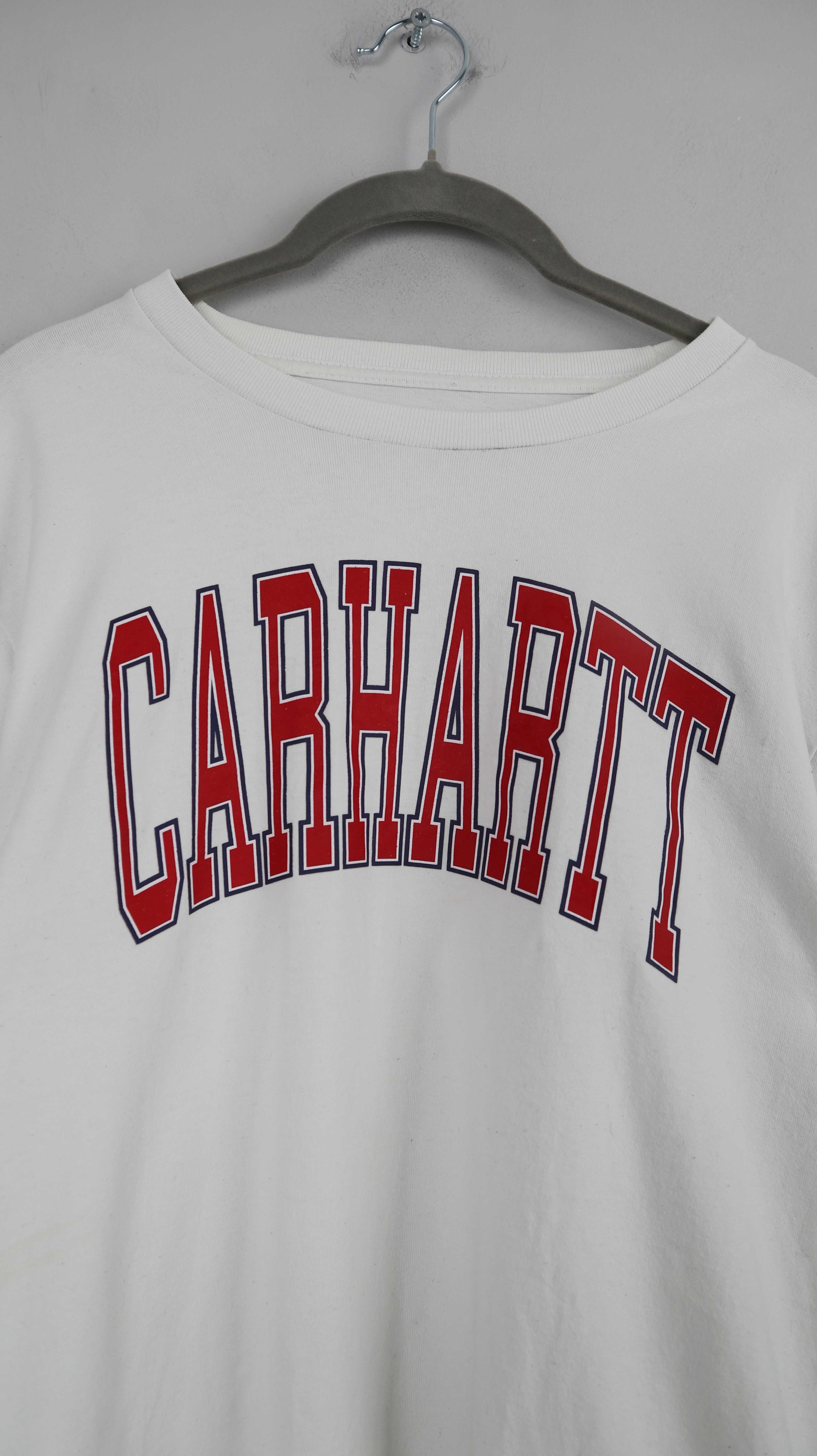Carhartt Shirt Weiß basic einfarbig M Bedruckt rot