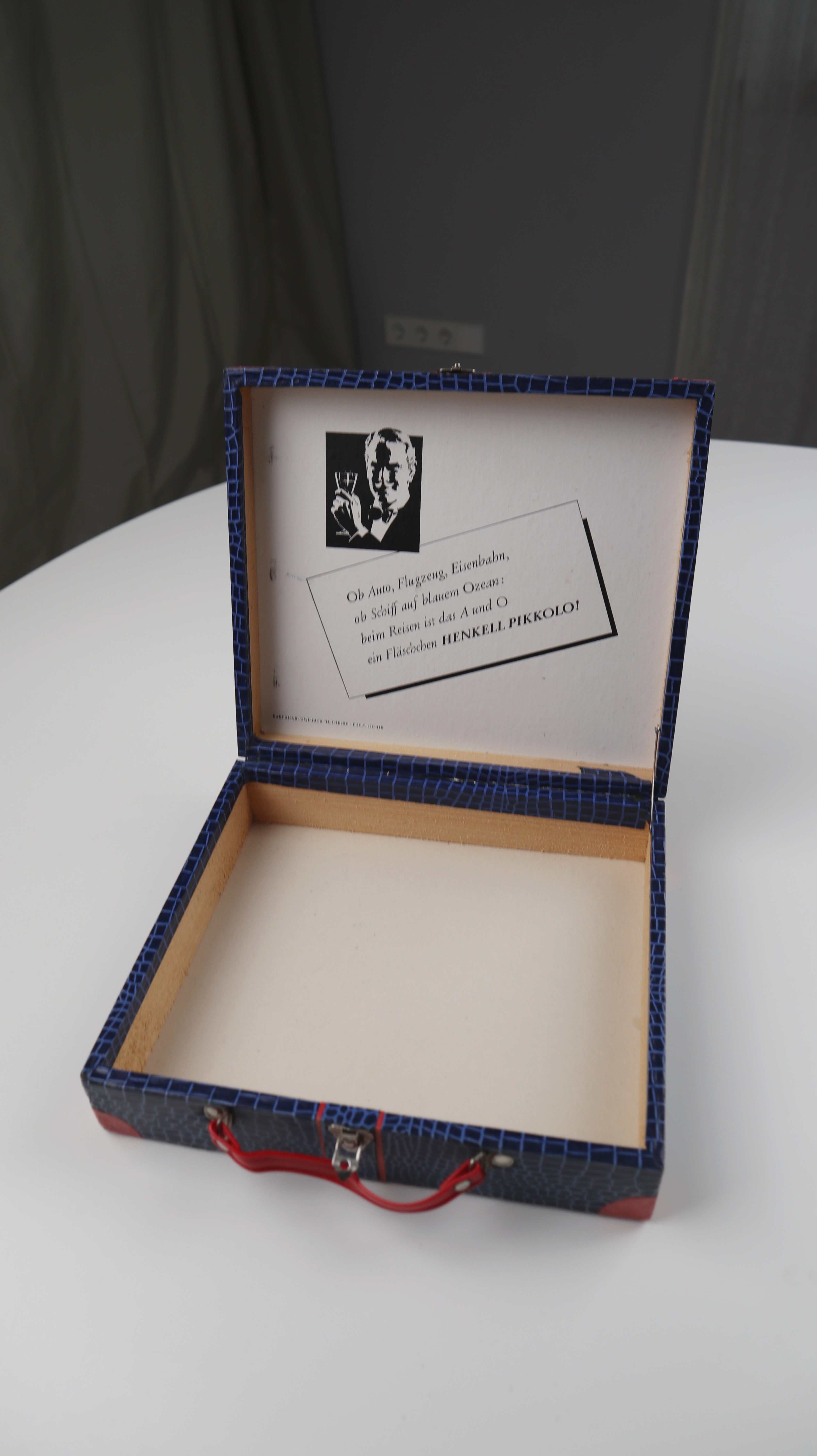 Koffer Nostalgie Lufthansa Box Aufbewahrungsbox 60er Henkel Pikkolo