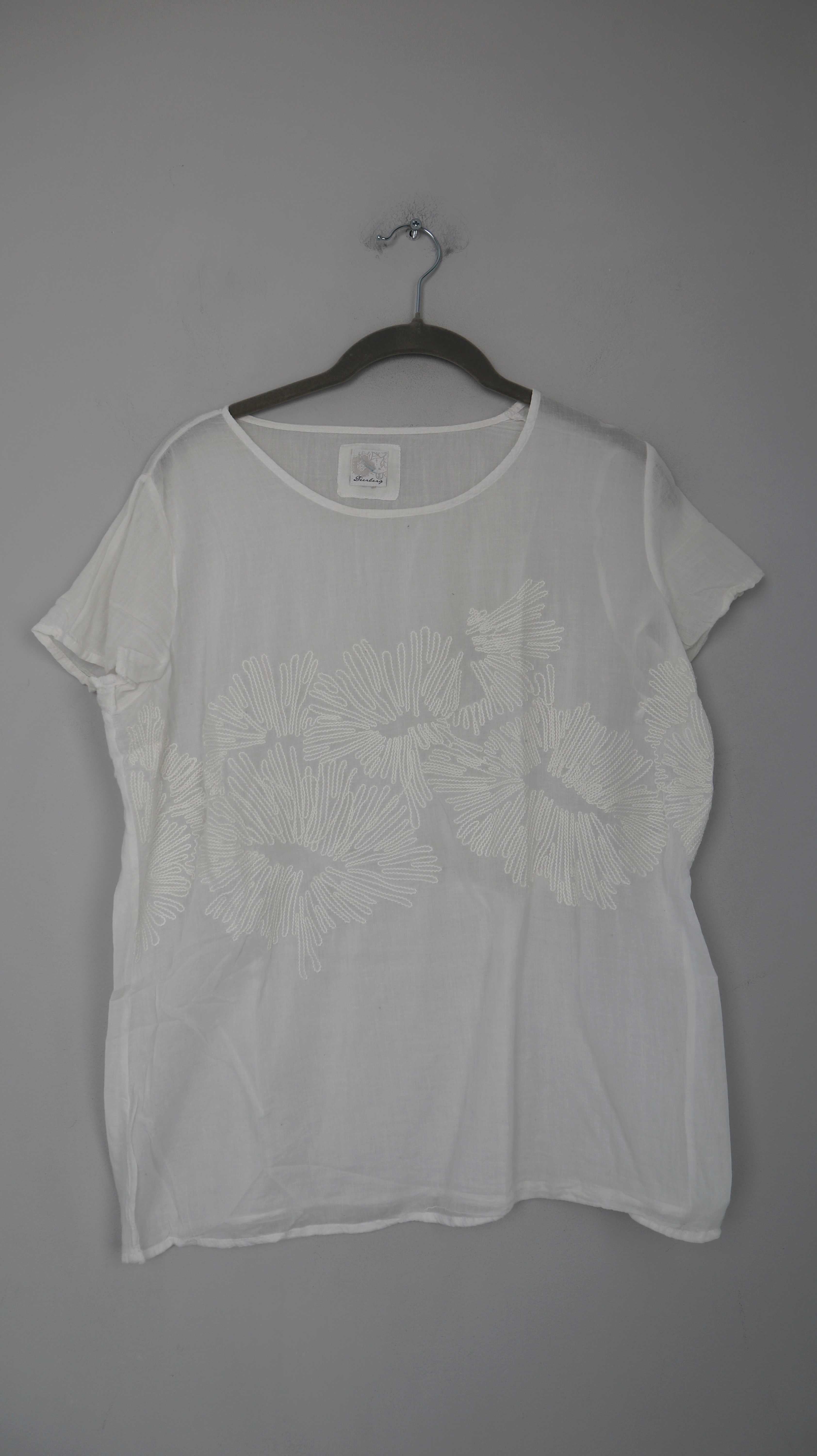 Deerberg Shirt T-Shirt weiß Leinen 38 M Sommershirt