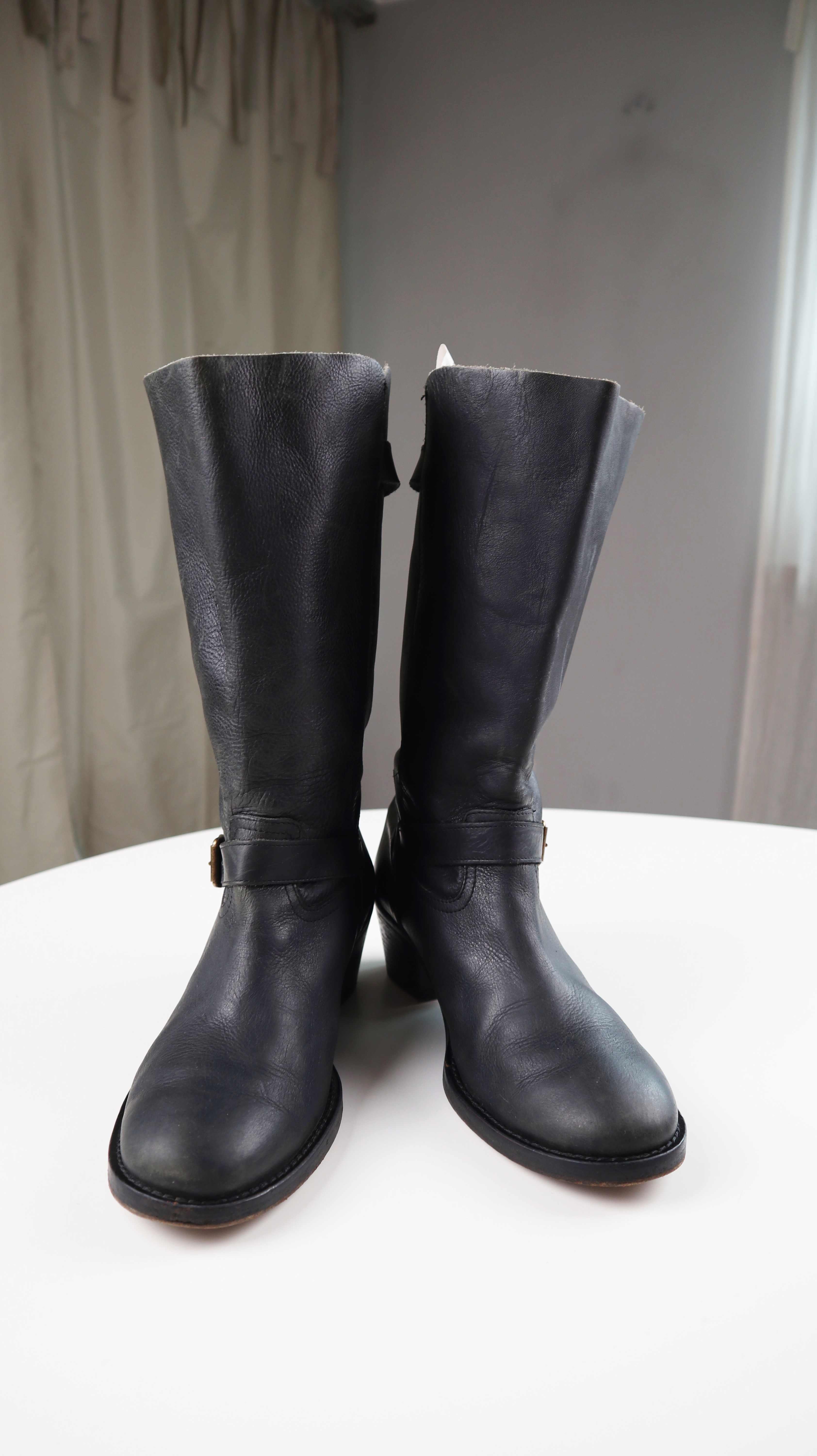 Stiefel Schwarz Bikerboots 41 Biker Stiefeletten Made in Italy