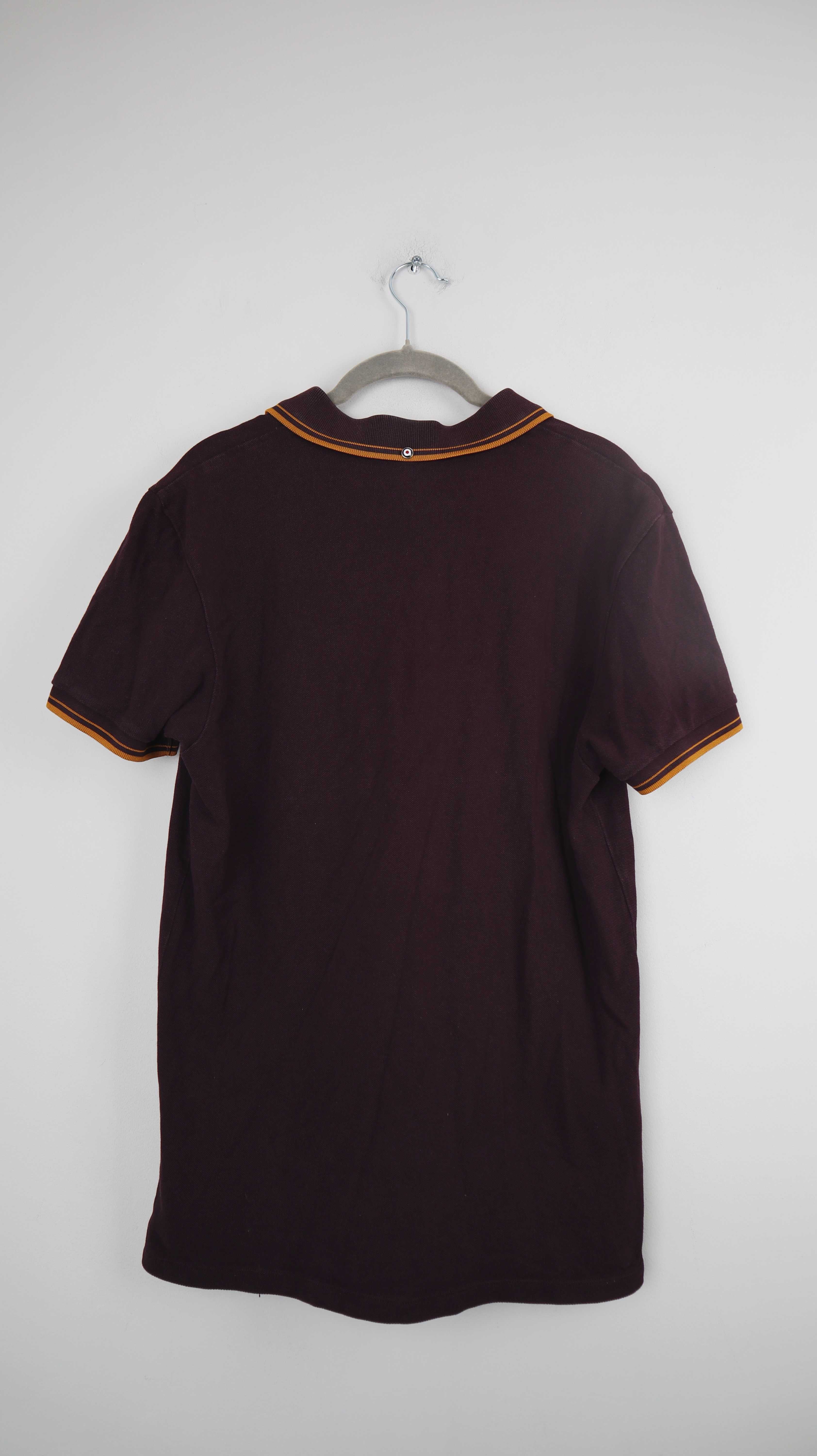 Ben Sherman Polo Weinrot Poloshirt Oberteil M Dunkelrot Bordeaux