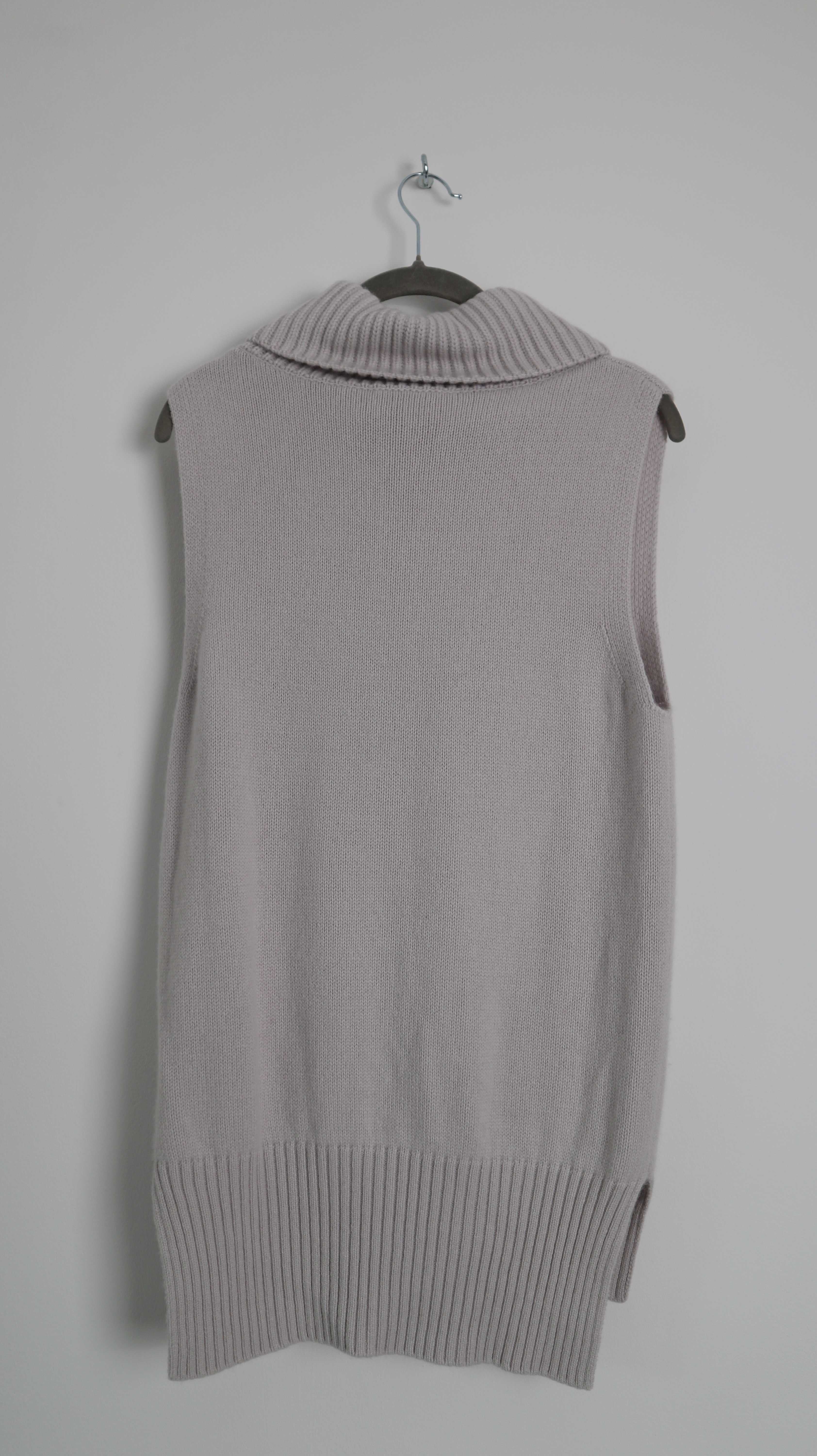 Lodenfrey Weste grau Cashmere Pullunder Strickweste 36 S