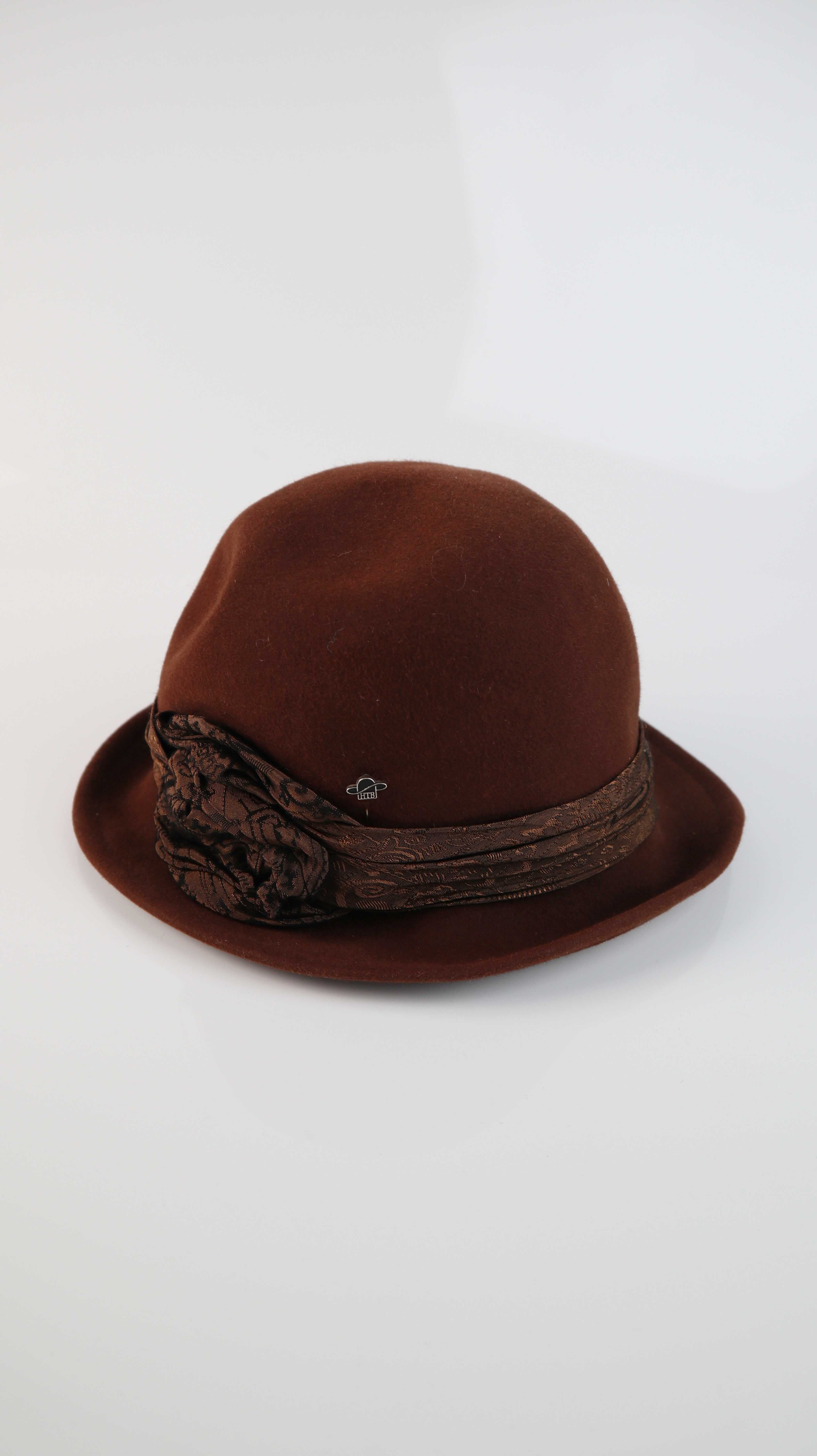 Hut Wollhut braun Filthut 56 HTB Krempenhut Designhut