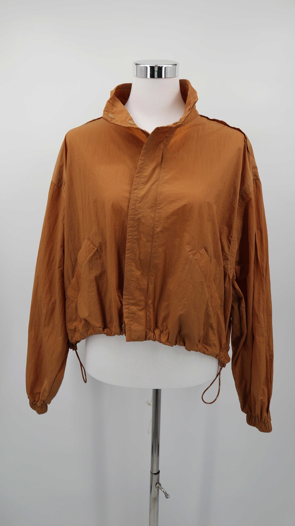 Wrangler Jacke S Windjacke Windbreaker Braun Übergangsjacke
