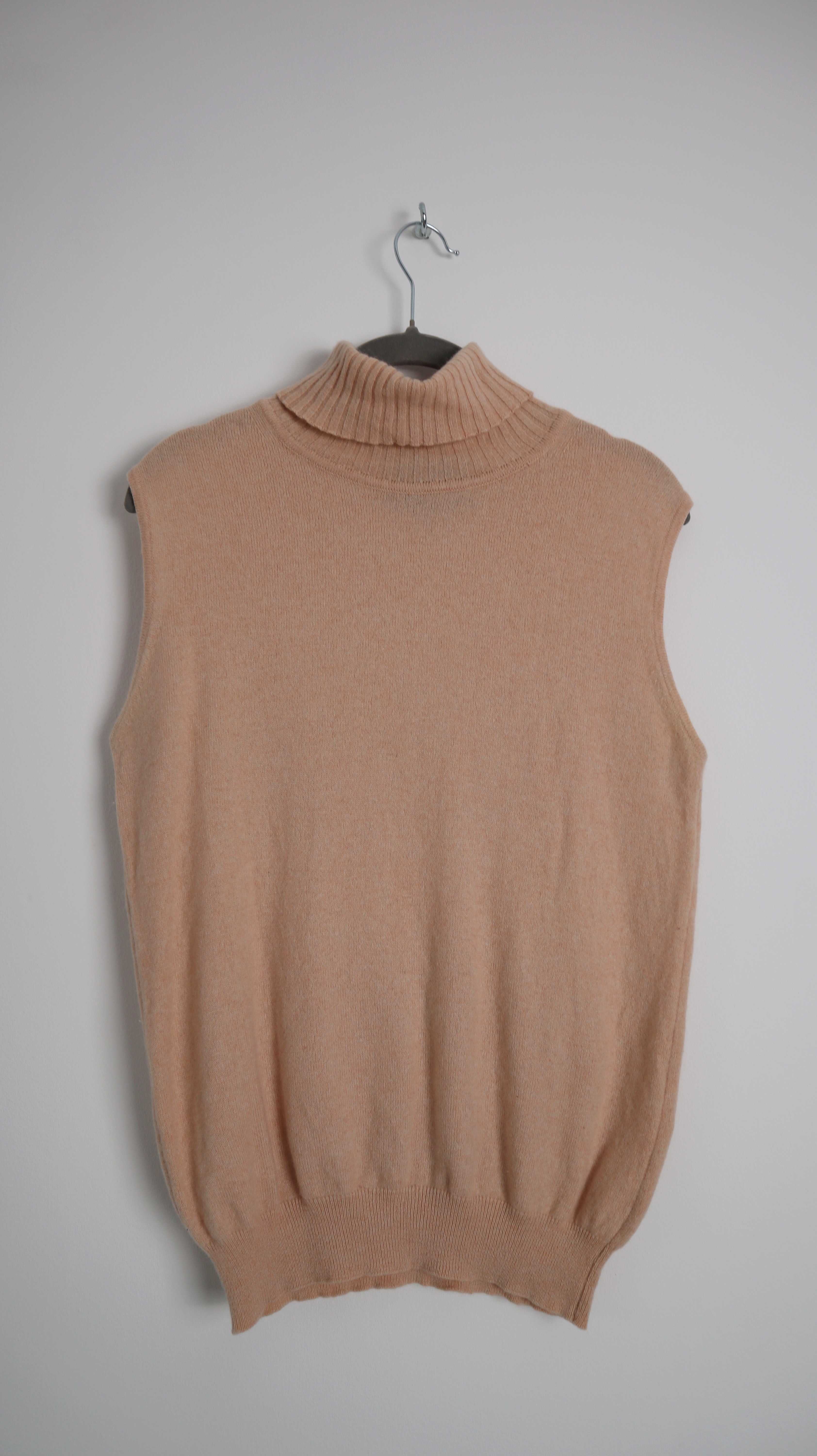 Barisal Cashmere Pullunder Weste Orange Apricot 38 M Top Strickshirt Kaschmir